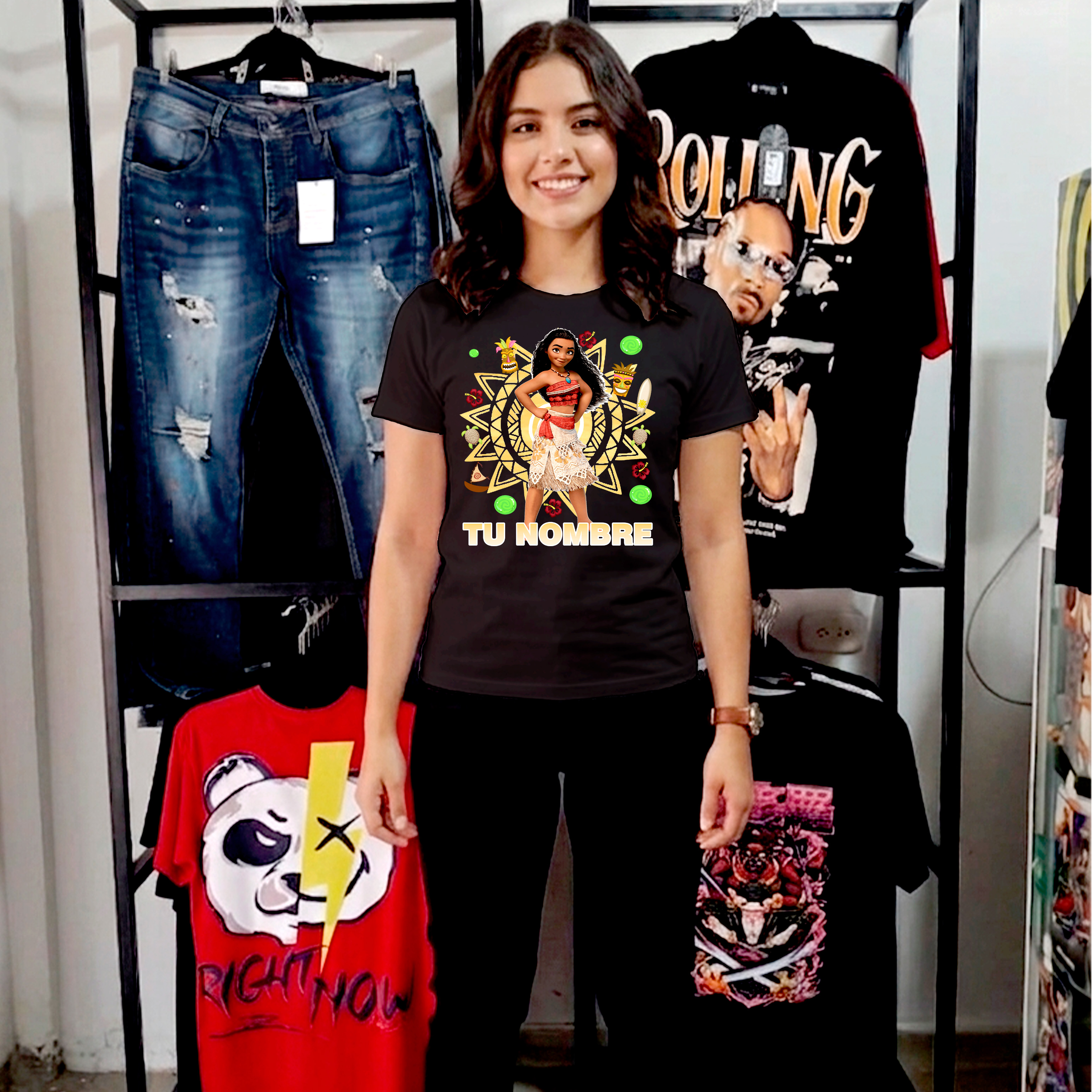 Camiseta Moana personalizada 