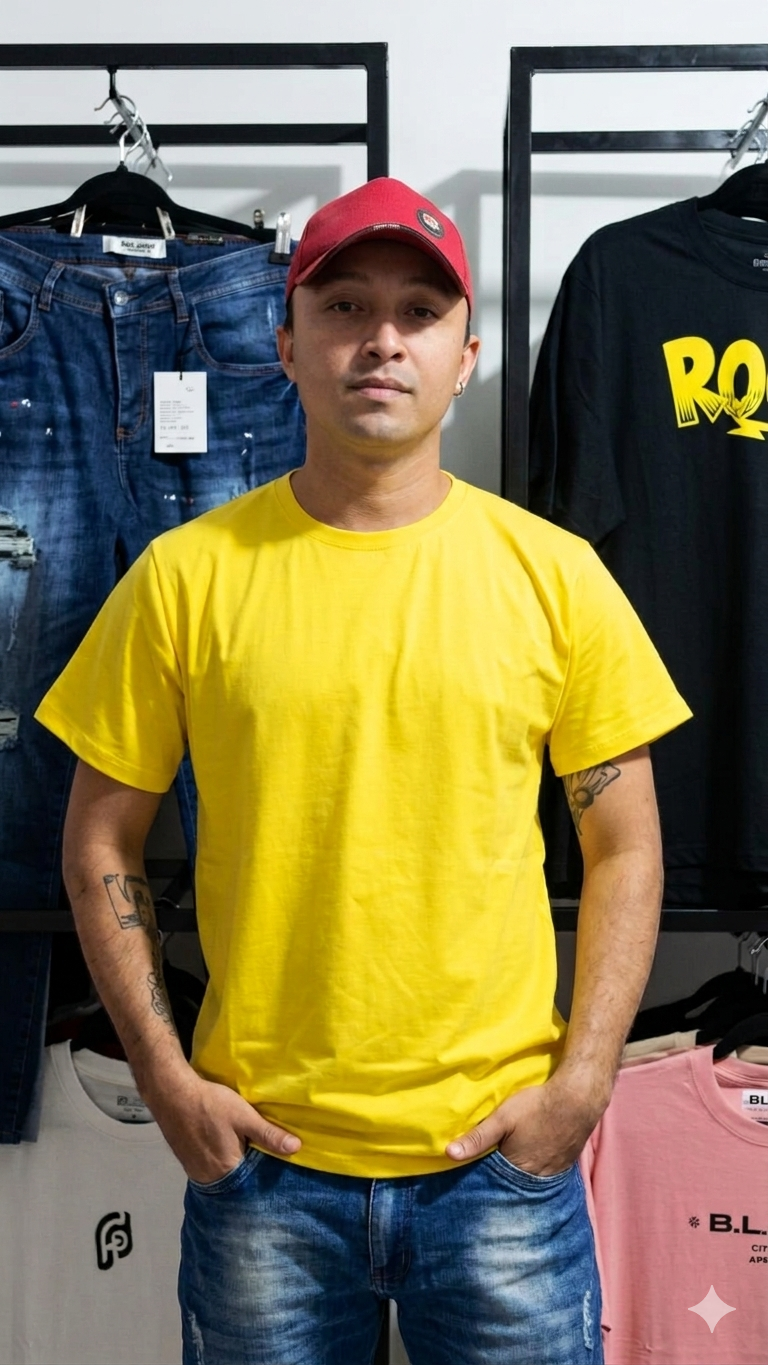 Camiseta Basica Amarilla 