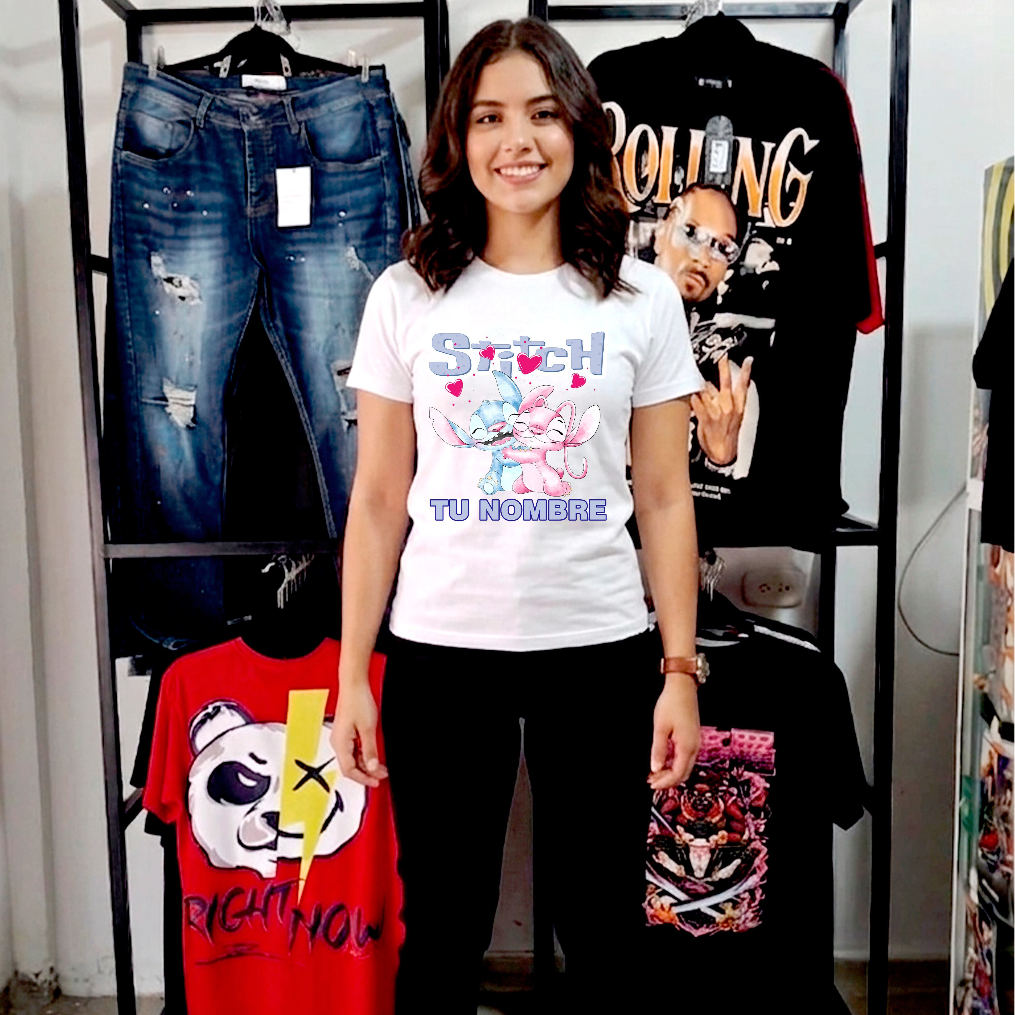 Camiseta Stitch Personalizada