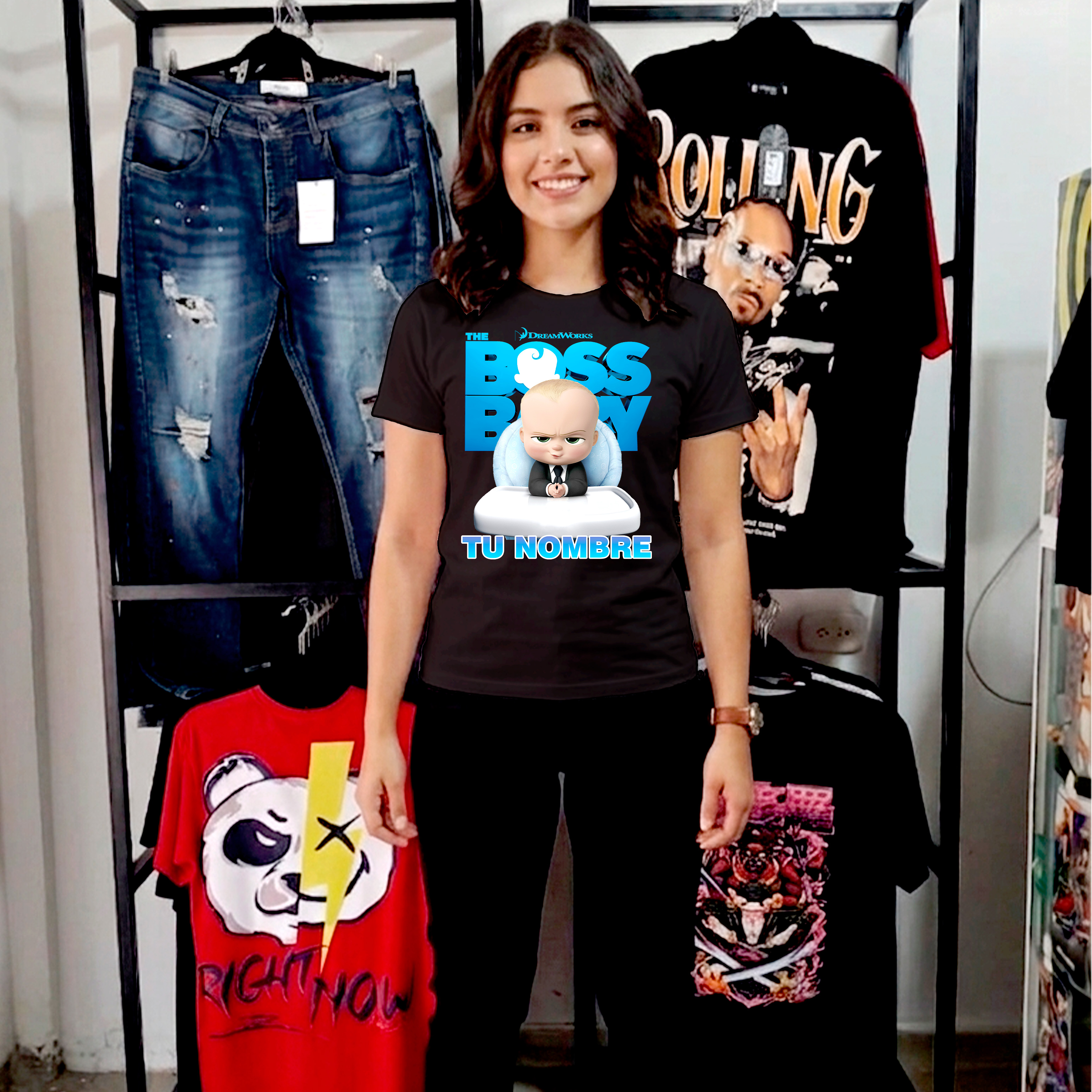 Camiseta Boss Baby personalizada