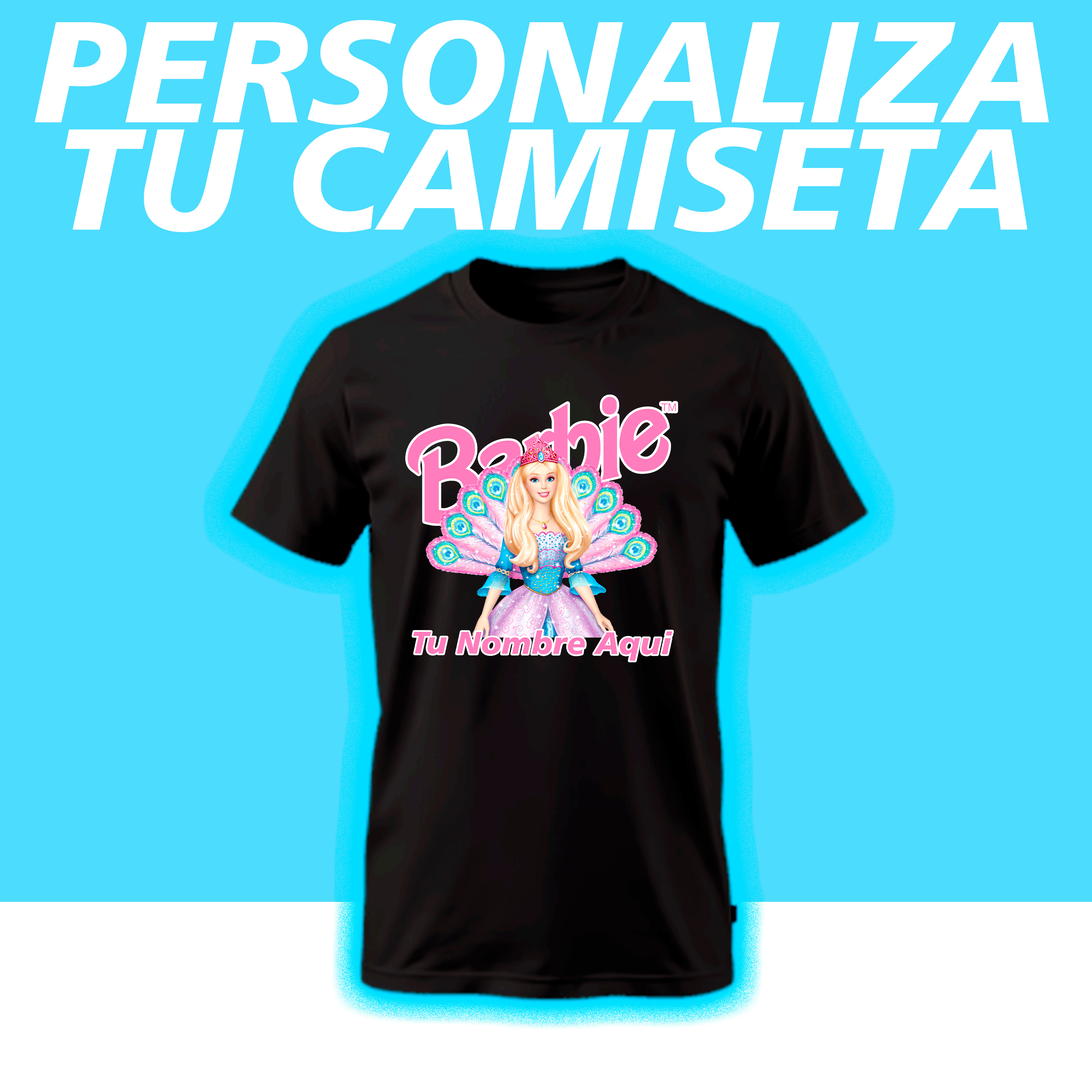 Camiseta Barbie Personalizada