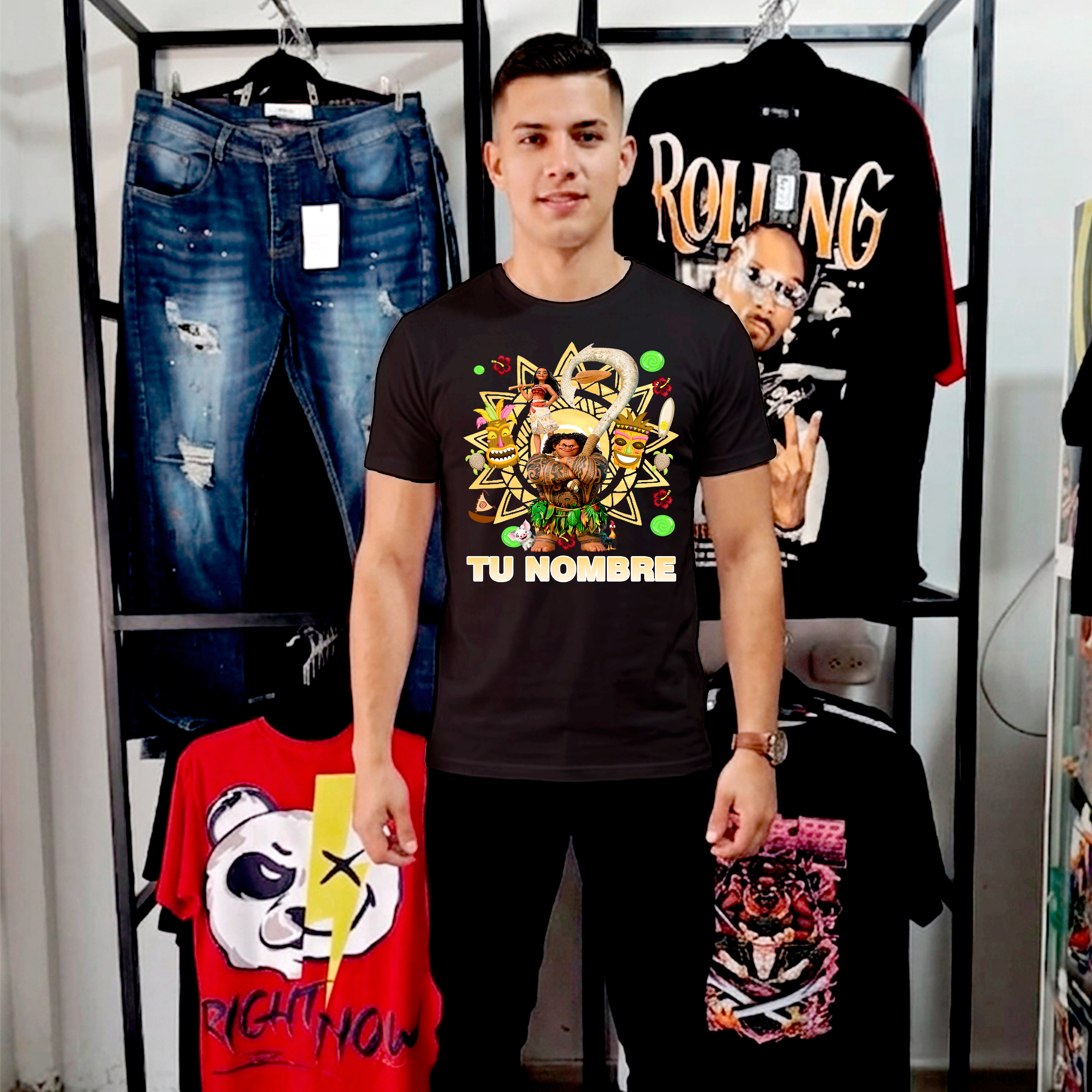 Camiseta Moana personalizada 