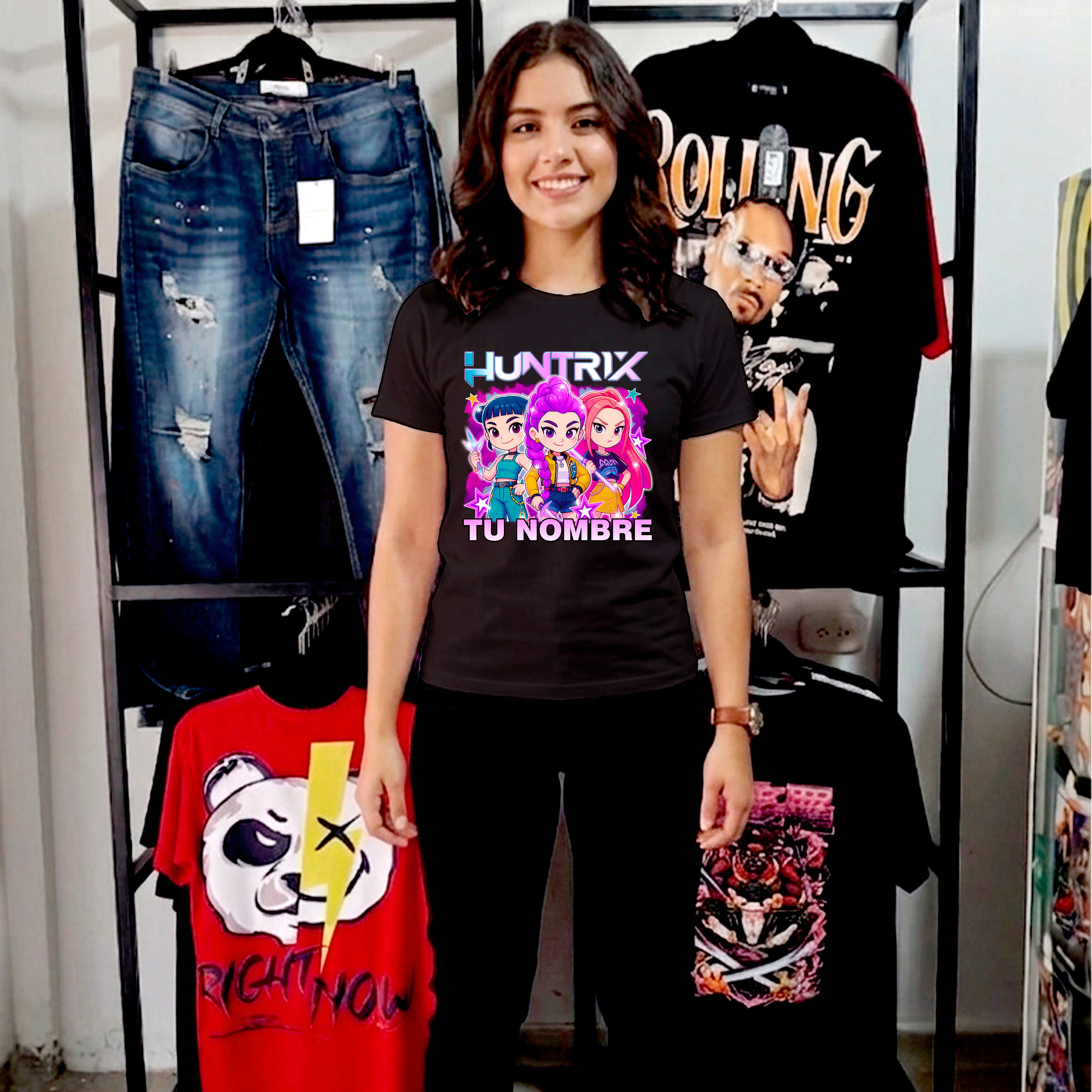 Camiseta K-pop personalizada