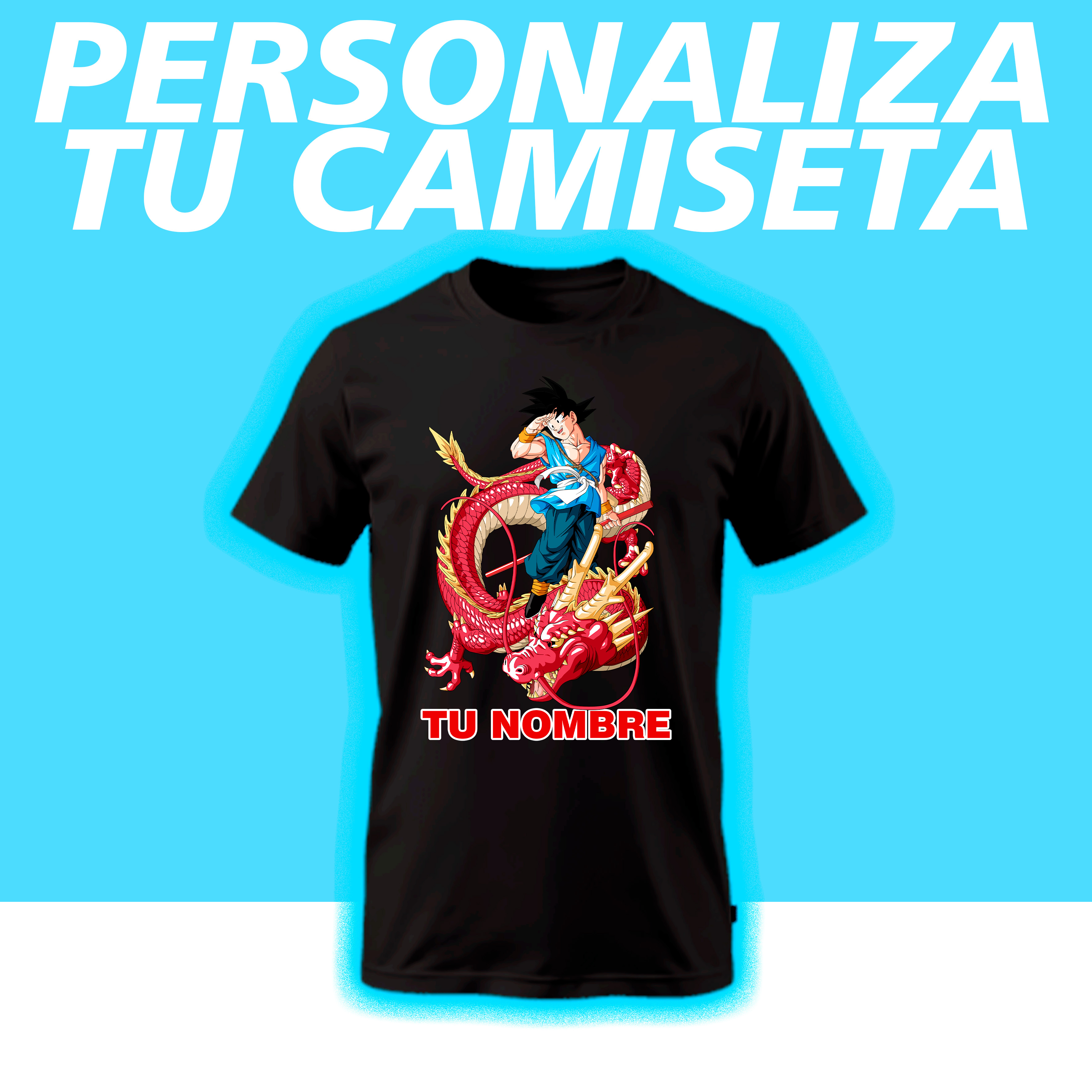 Camiseta Goku Personalizada