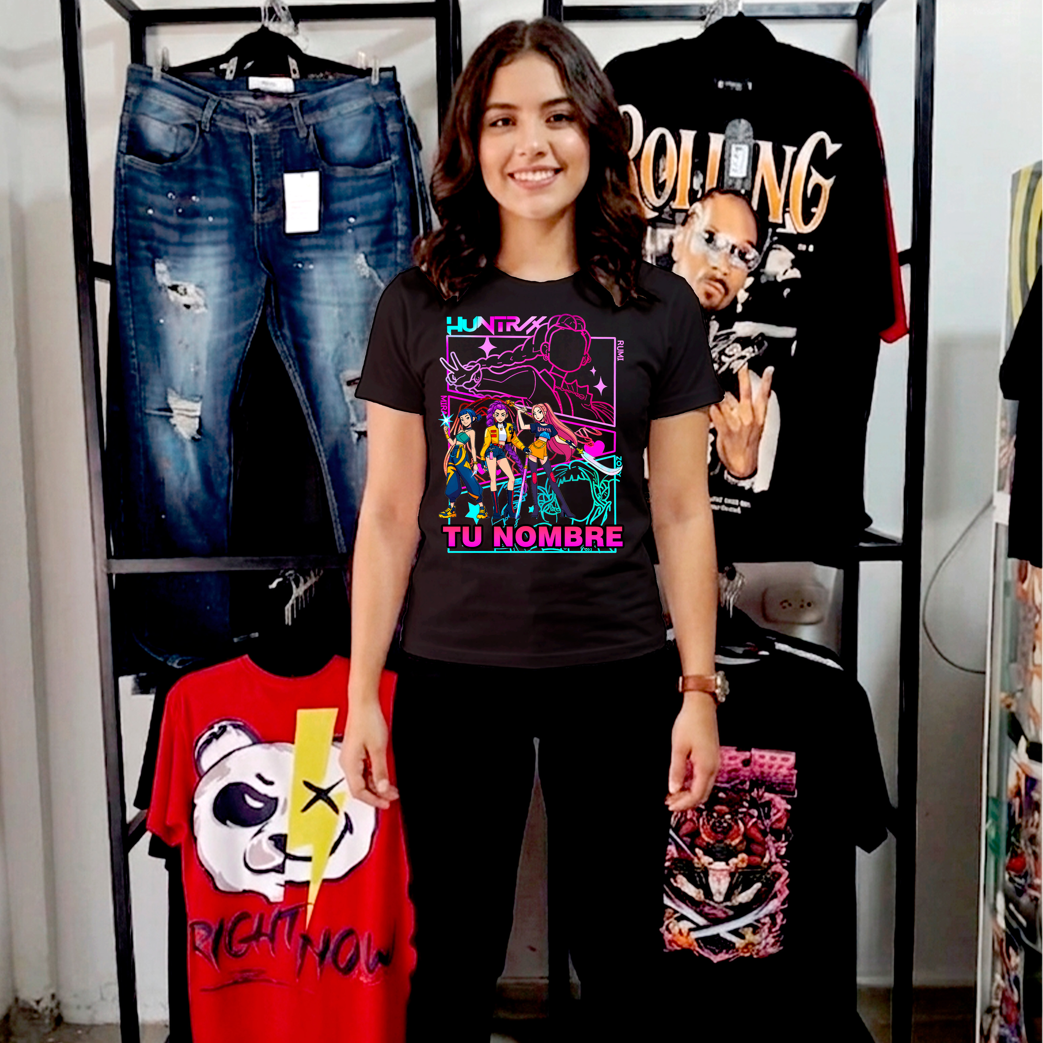 Camiseta K-pop personalizada