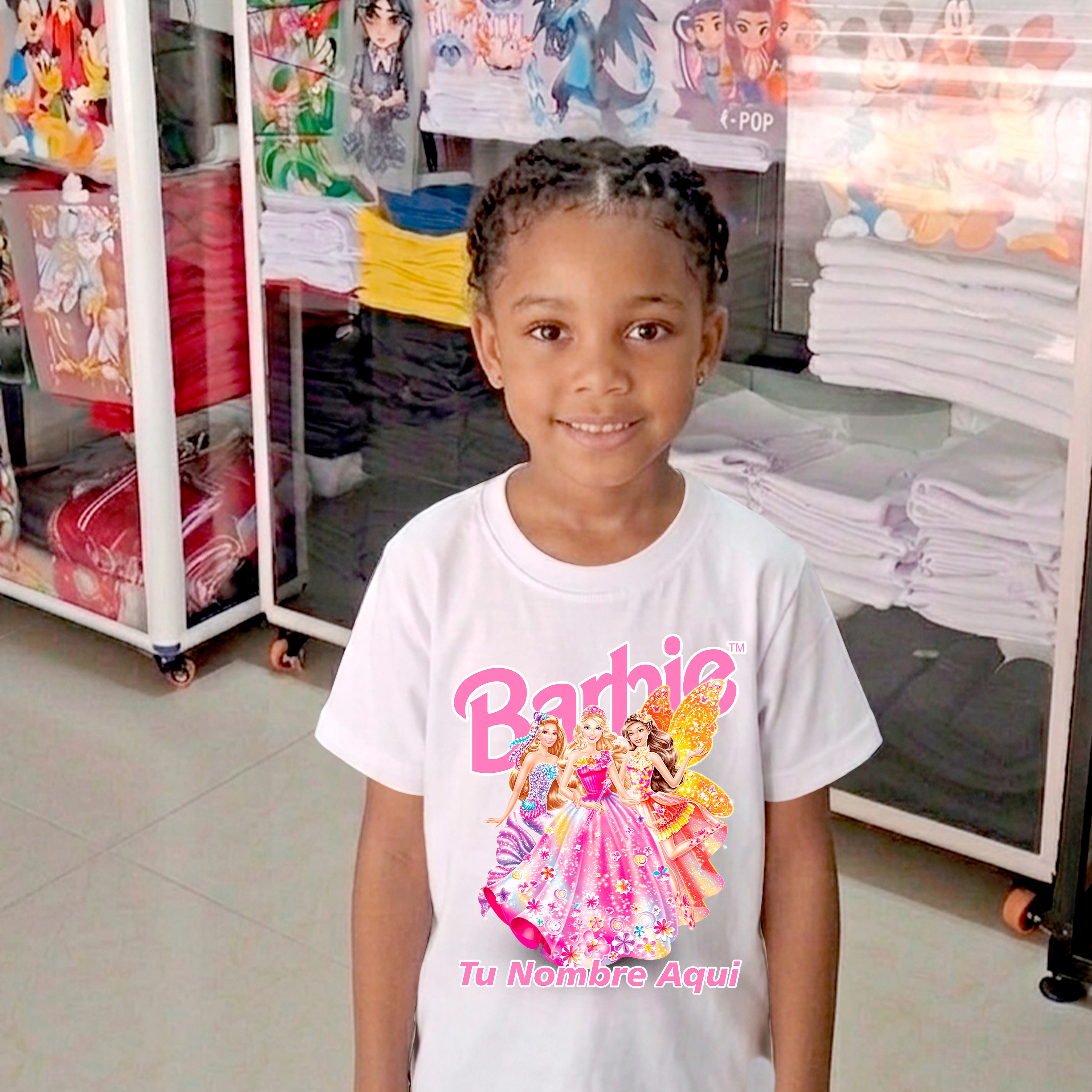 Camiseta Barbie personalizada