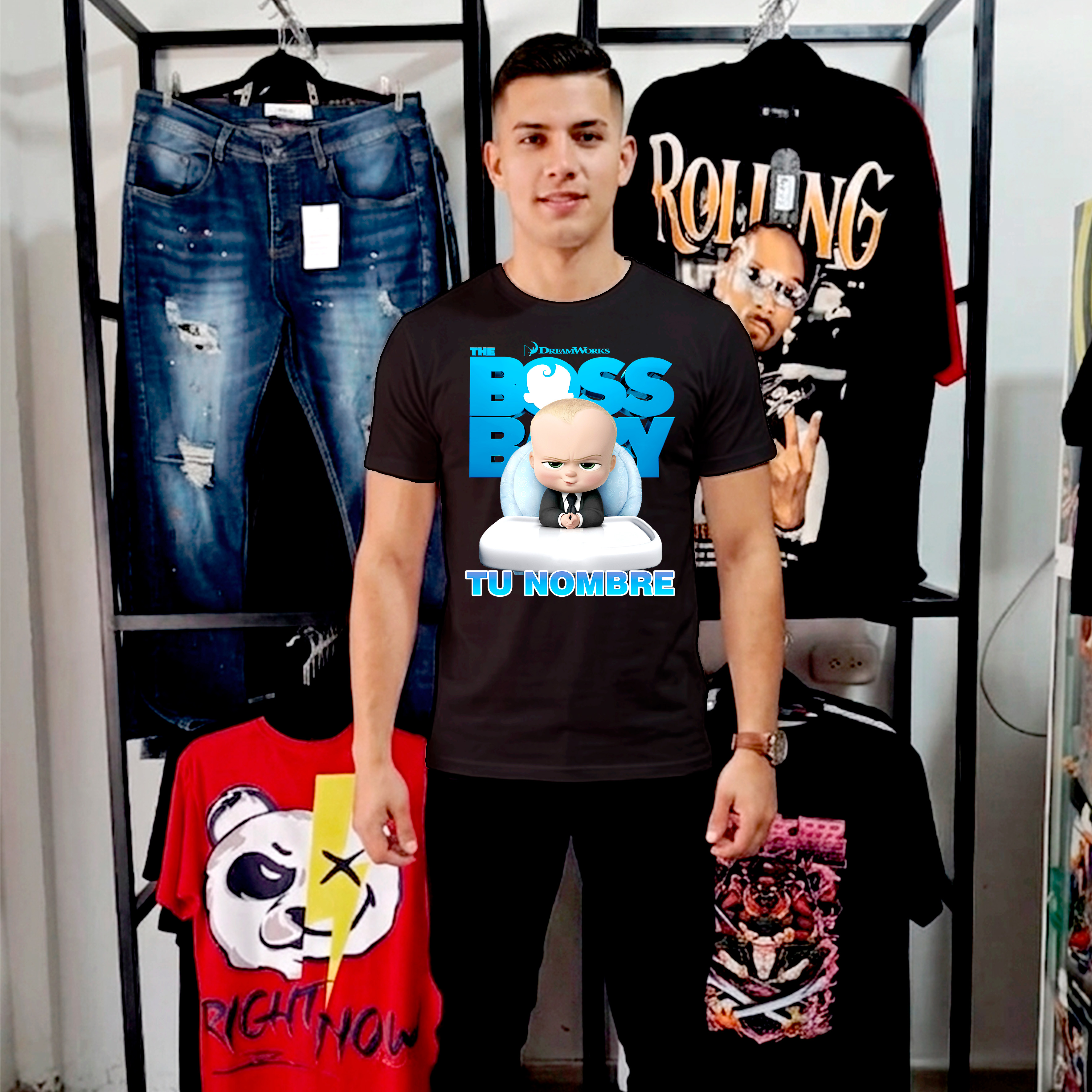 Camiseta Boss Baby personalizada