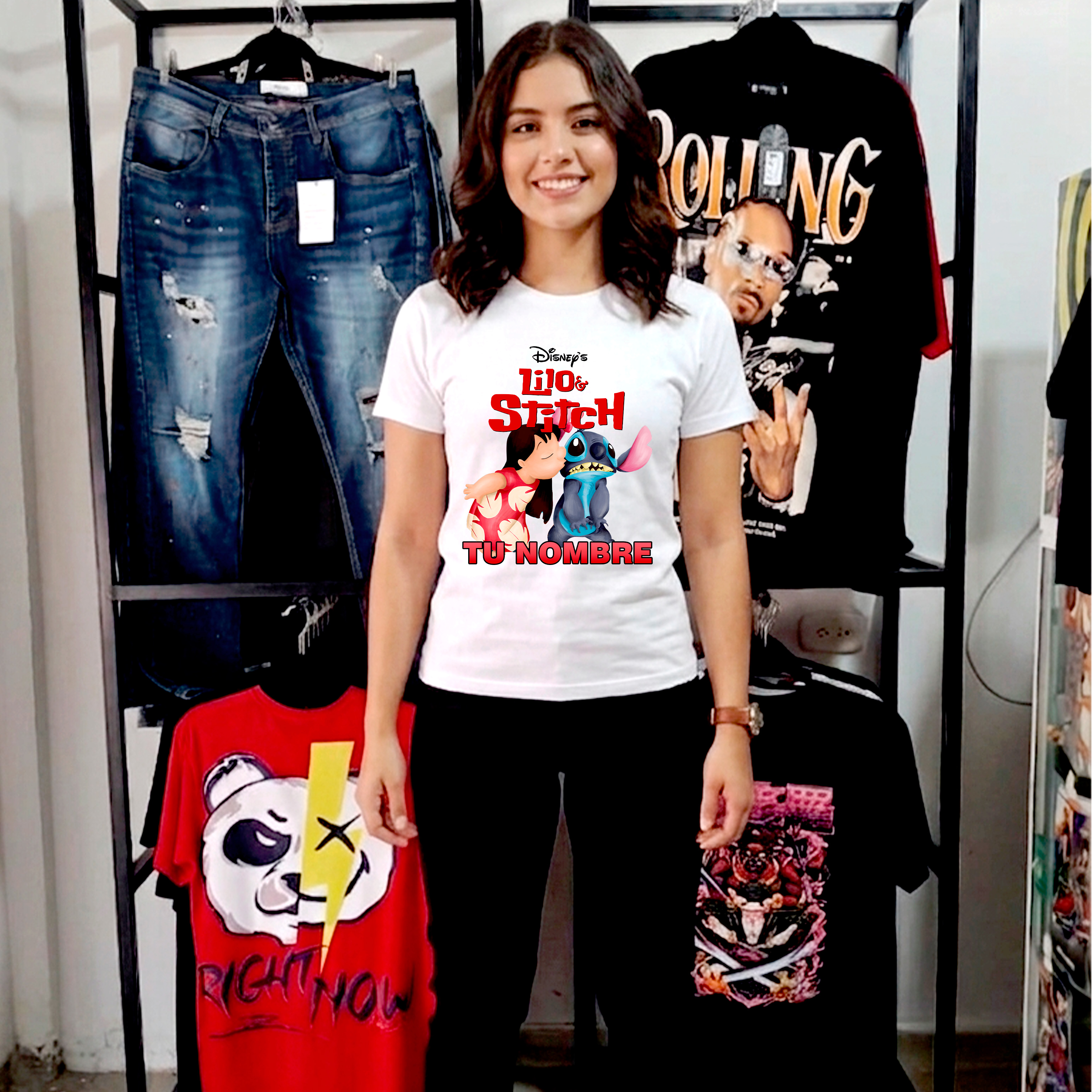 Camiseta Stitch Personalizada