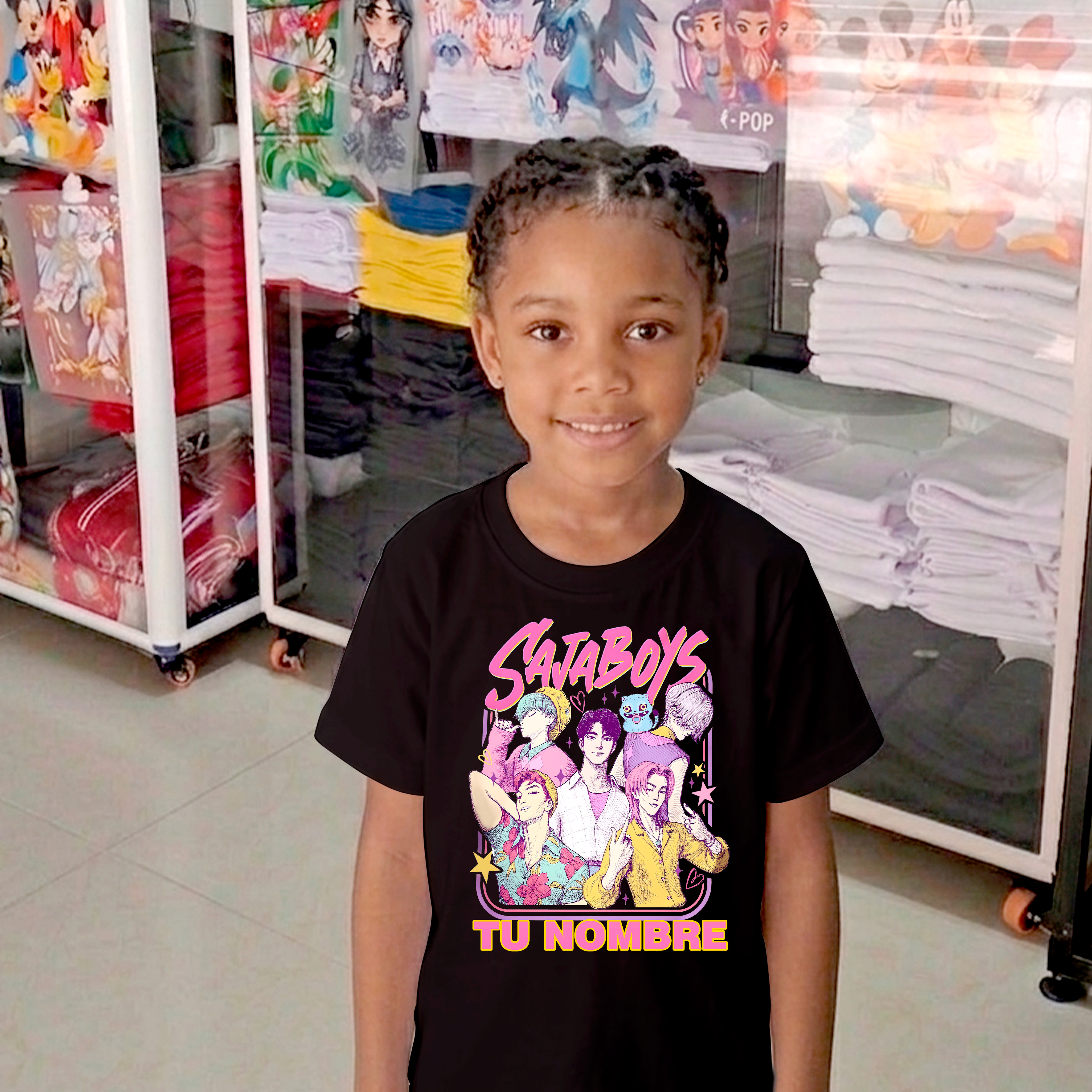 Camiseta K-pop personalizada