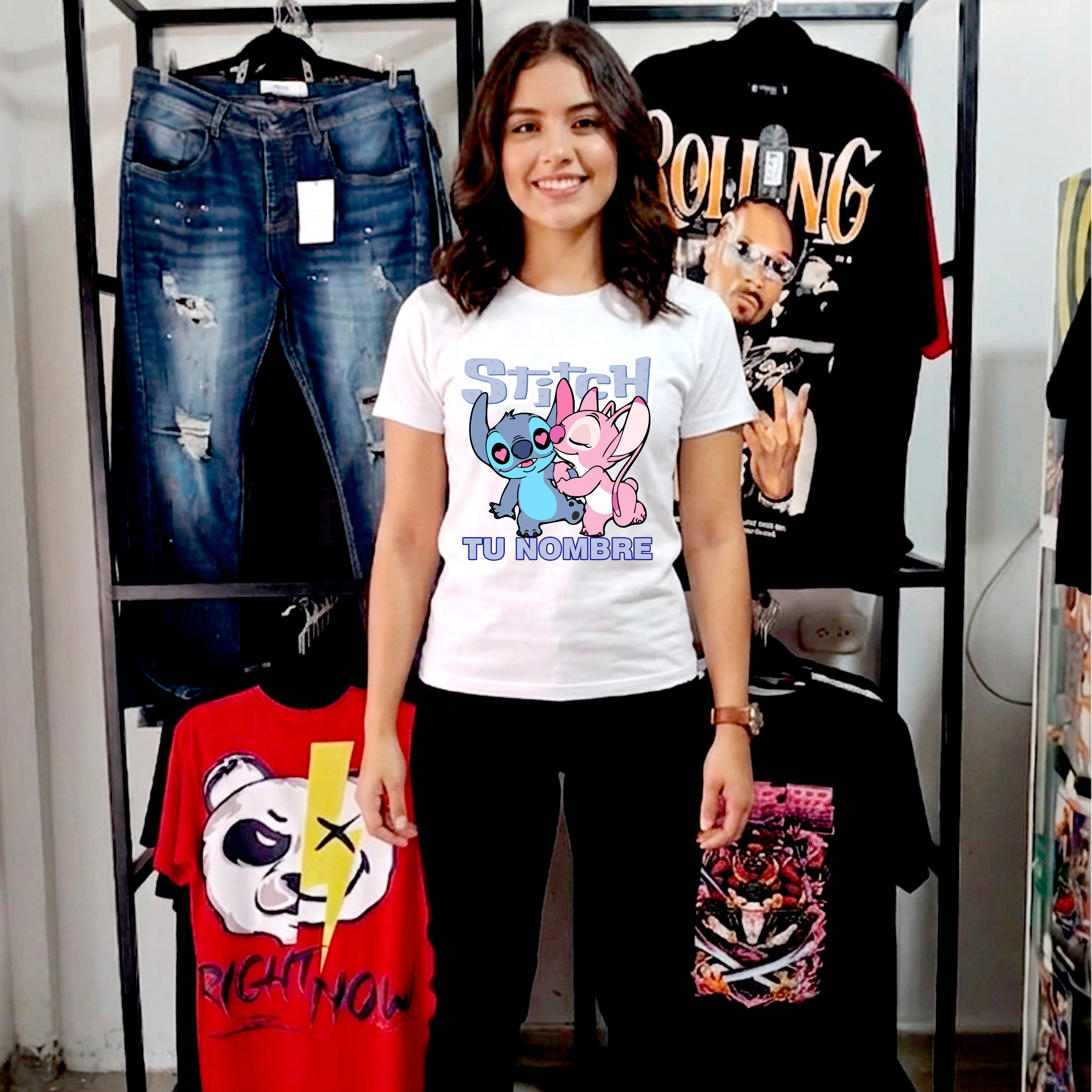 Camiseta Stitch Personalizada