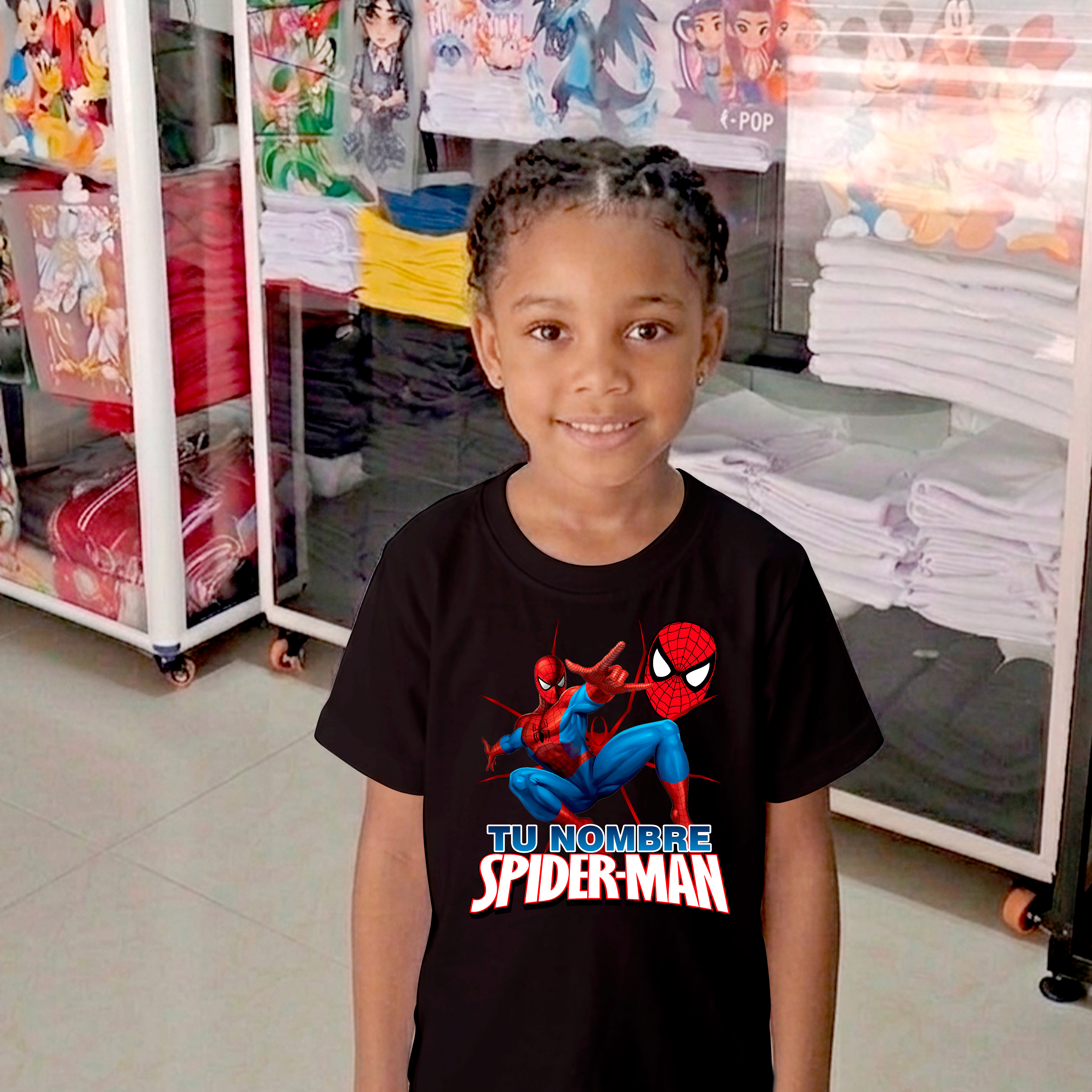 Camiseta Spider-Man Personalizada