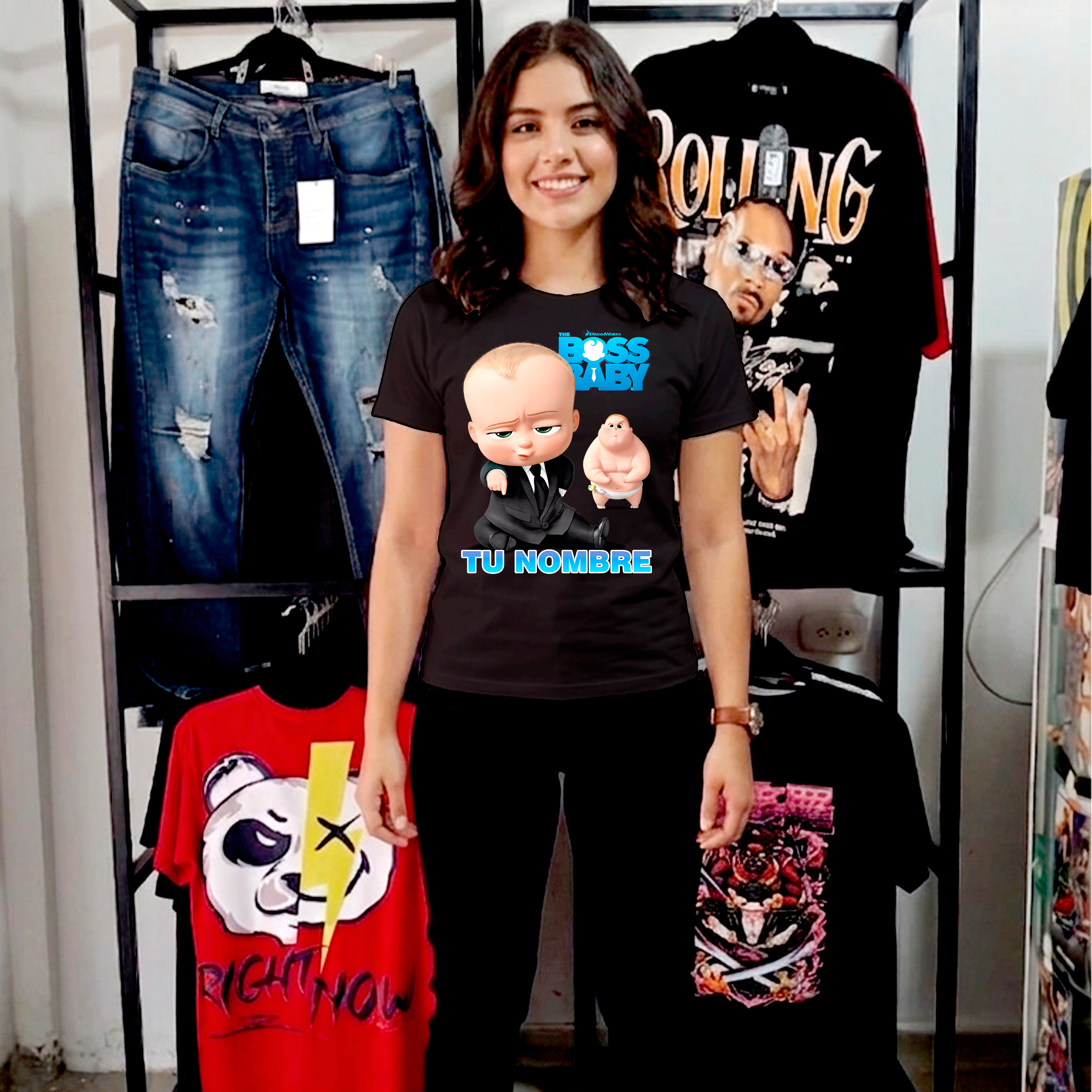 Camiseta Boss Baby personalizada