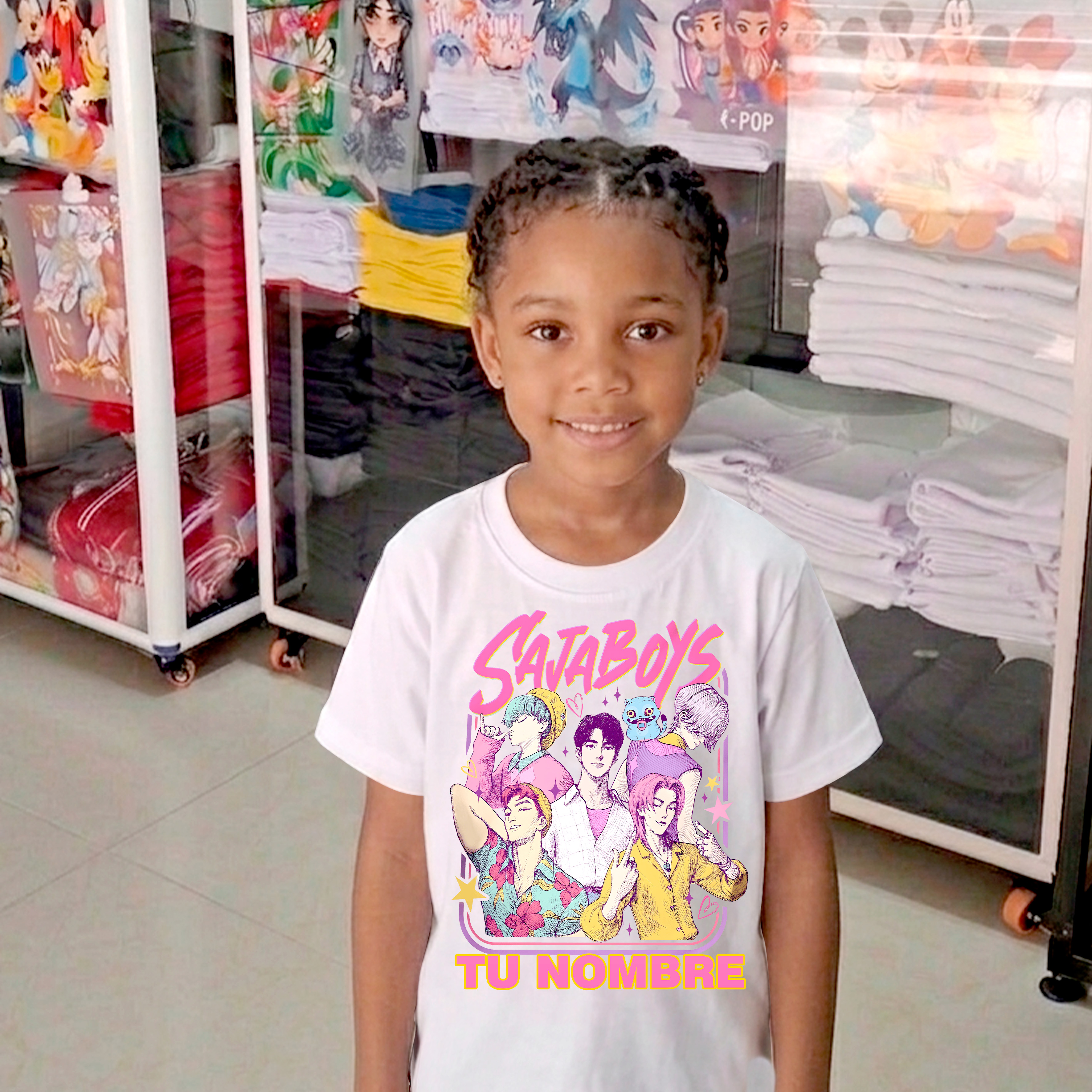 Camiseta K-pop personalizada