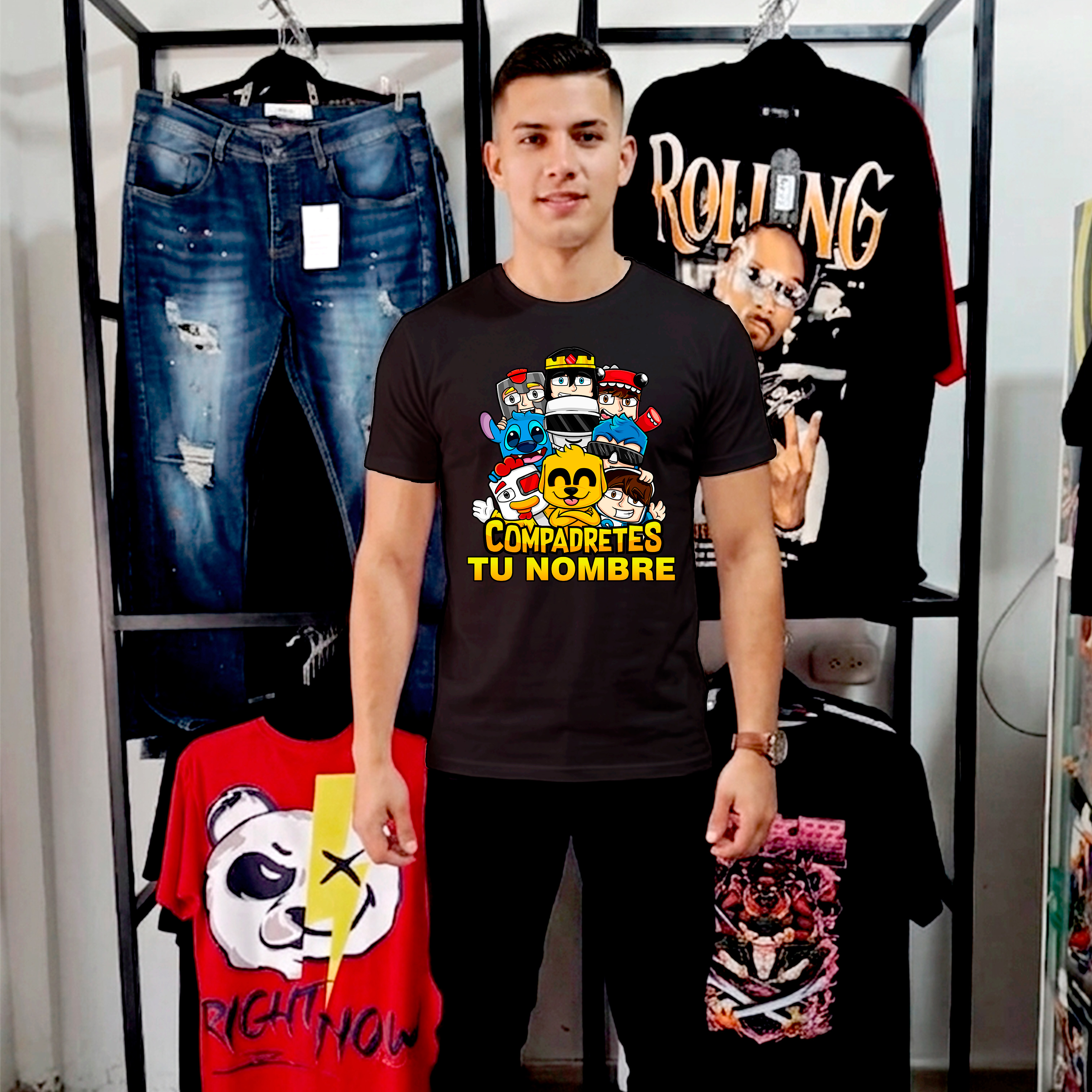 Camiseta Compadretes personalizada