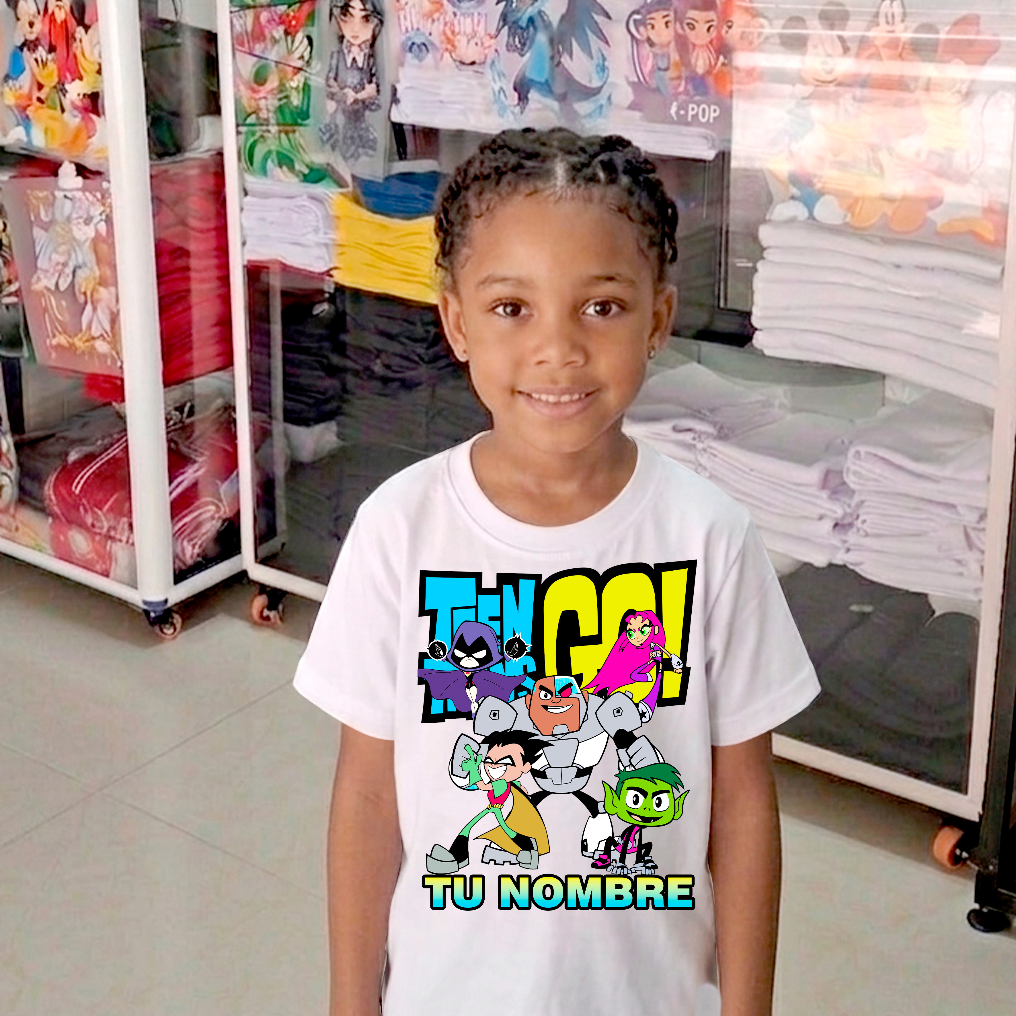 Camiseta los jovenes titanes personalizada