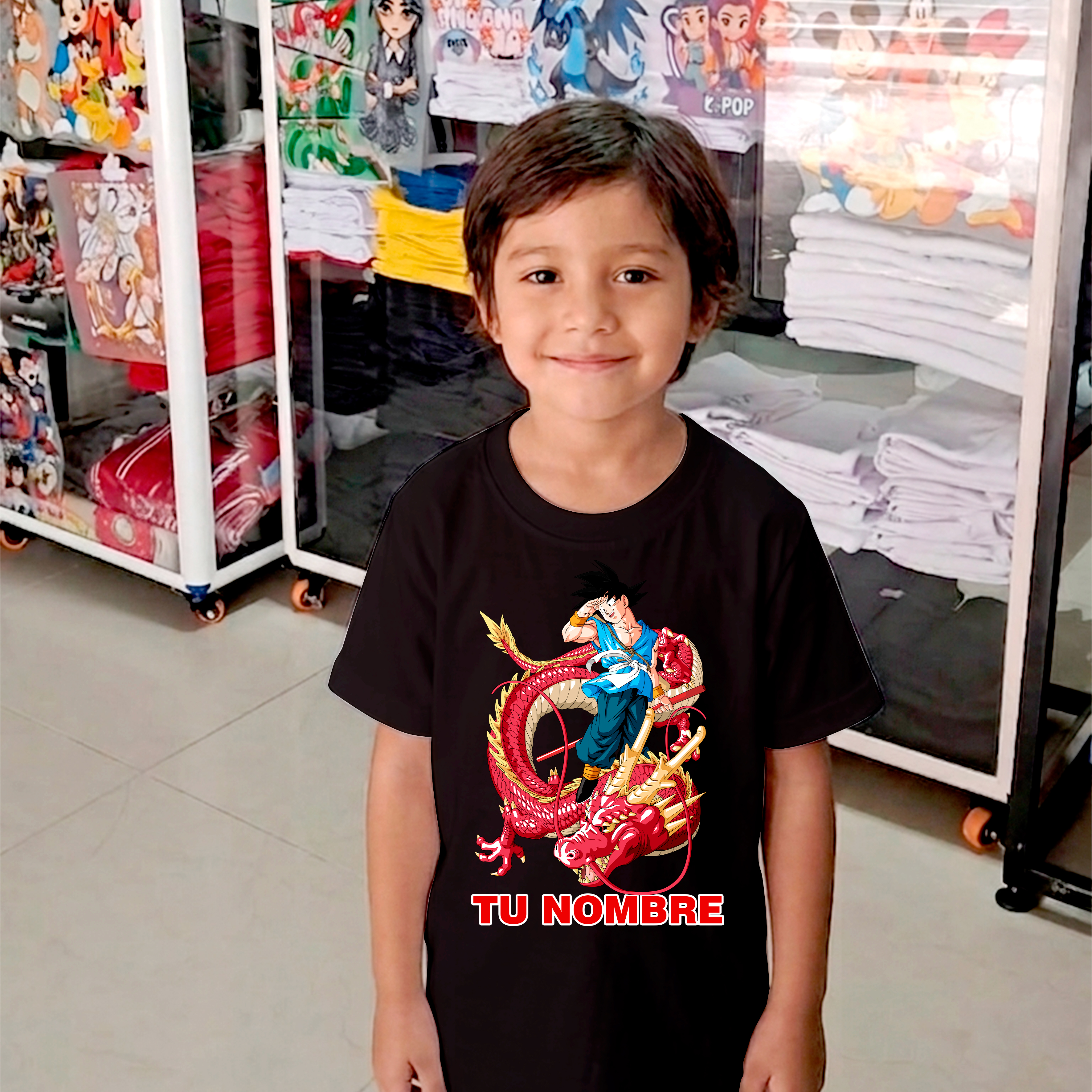 Camiseta Goku Personalizada