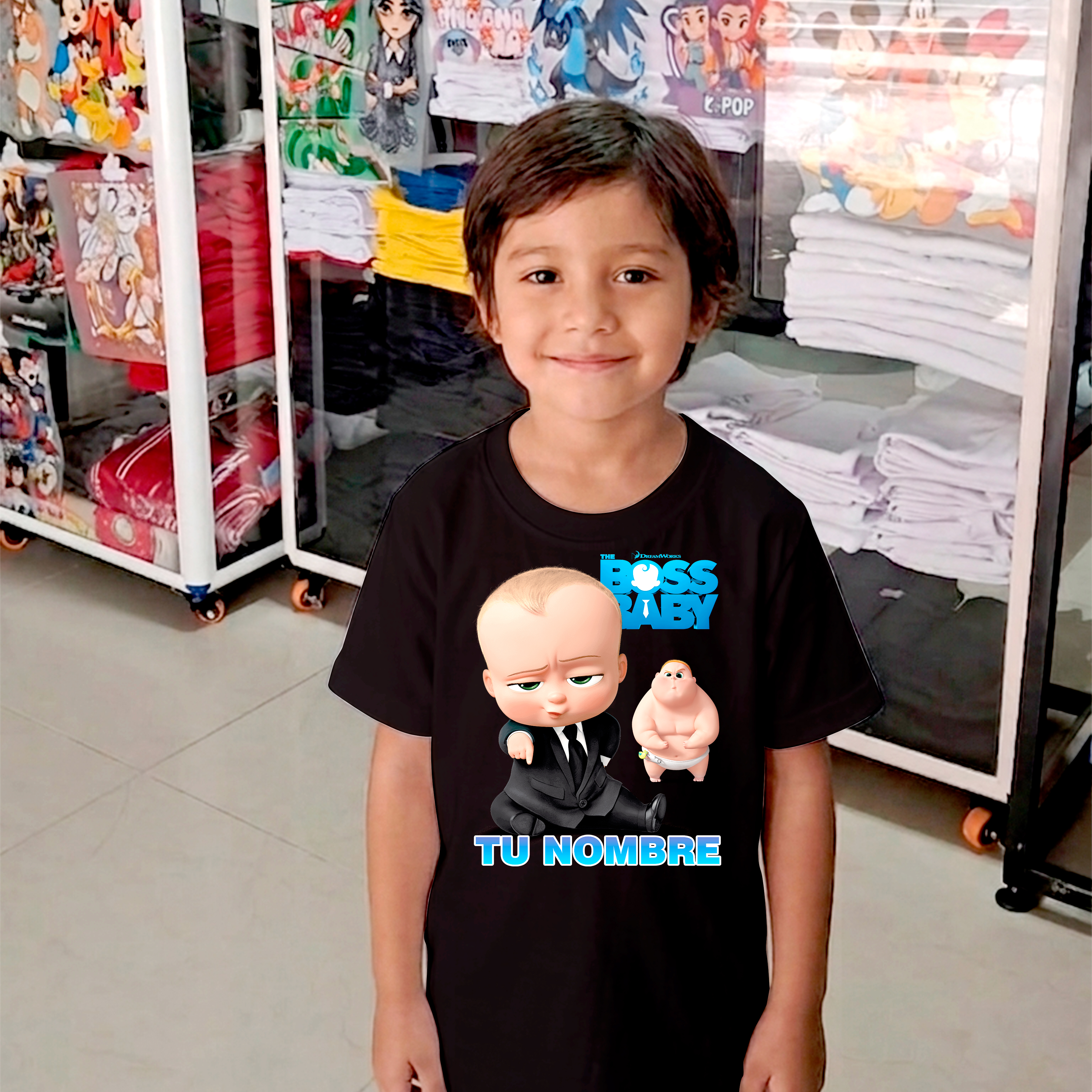 Camiseta Boss Baby personalizada