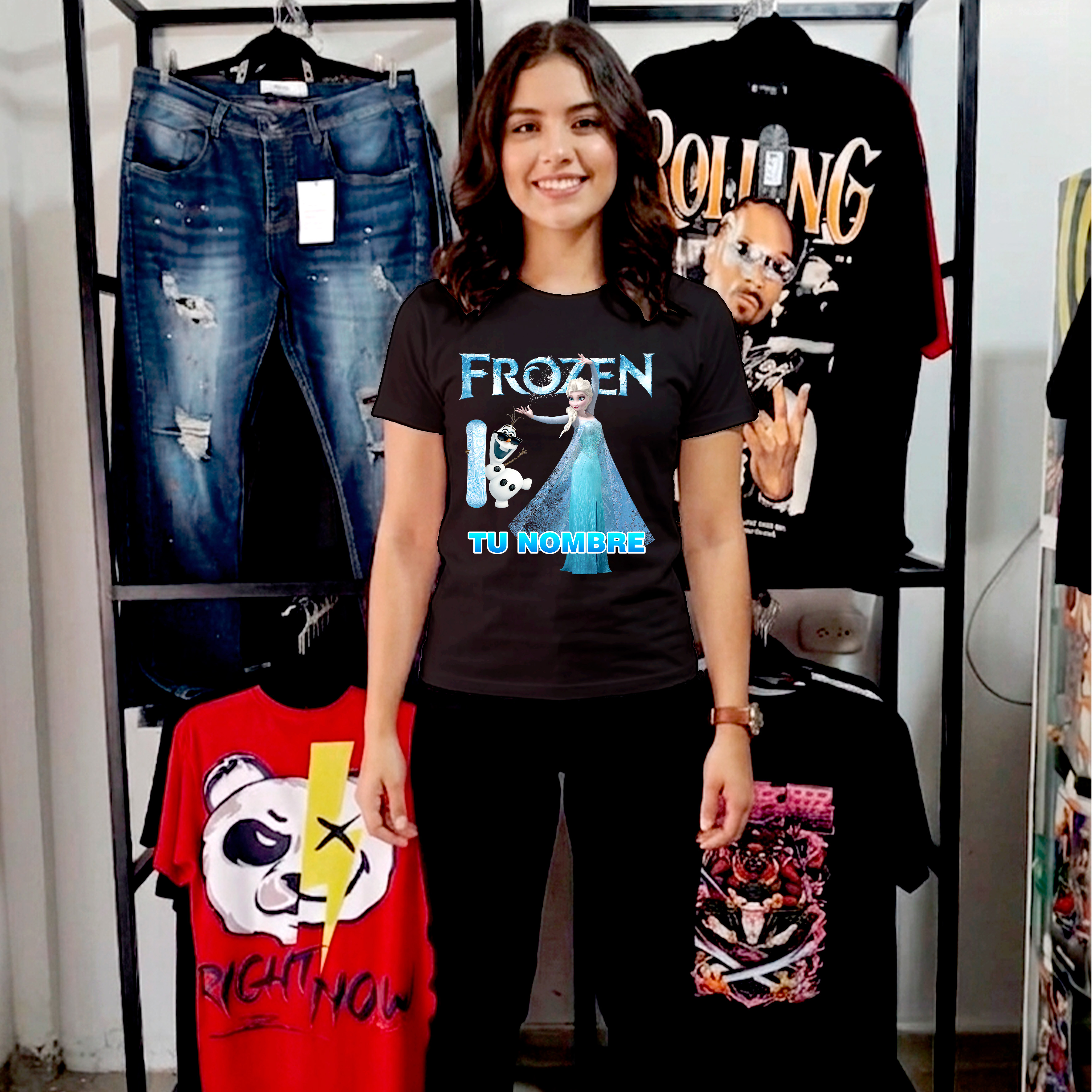 Camiseta Frozen personalizada