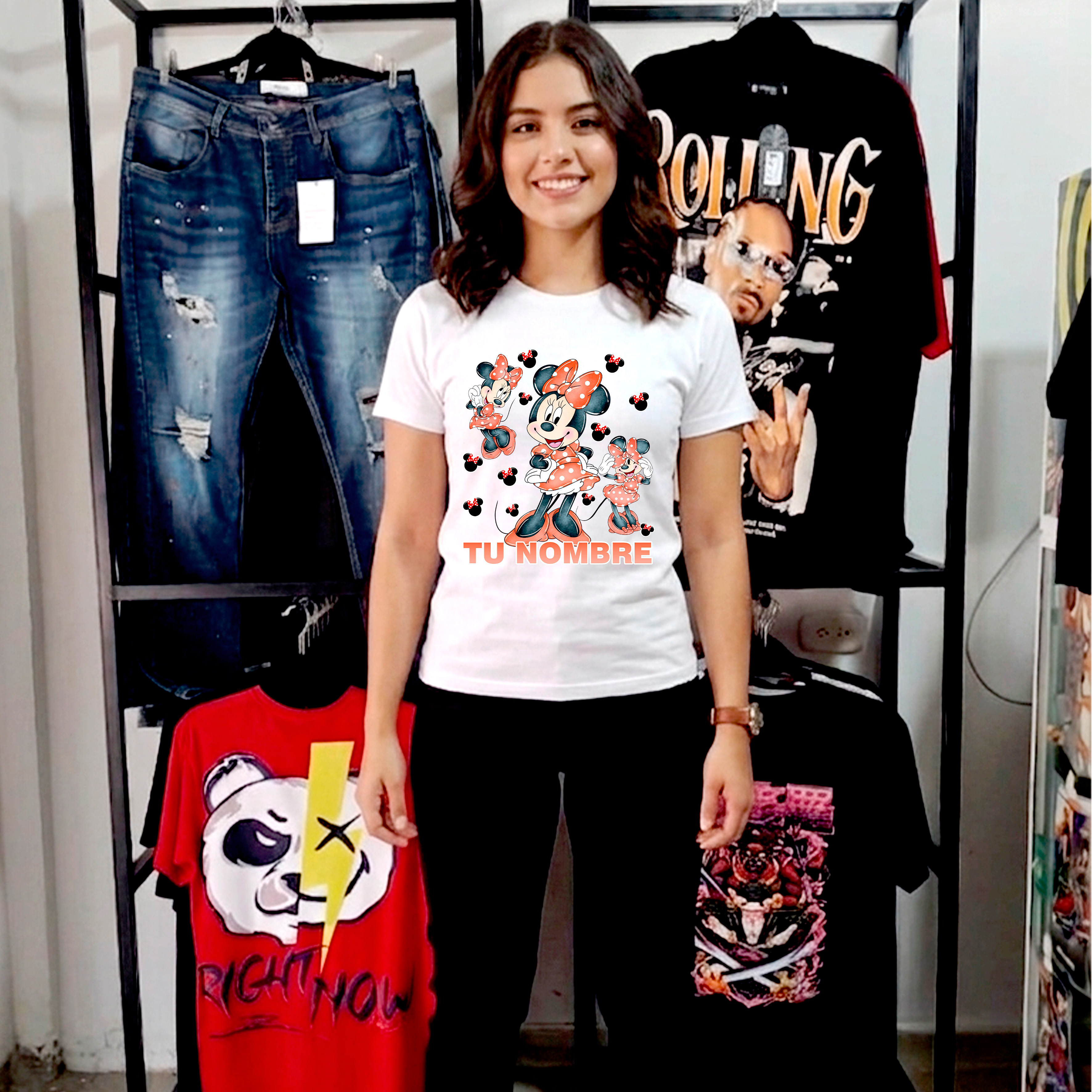 Camiseta Minnie Mouse Personalizada