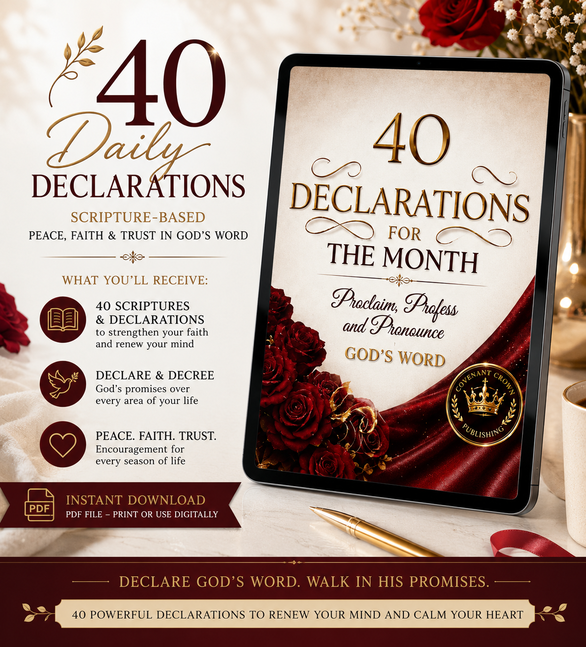 40 Declarations for The Month