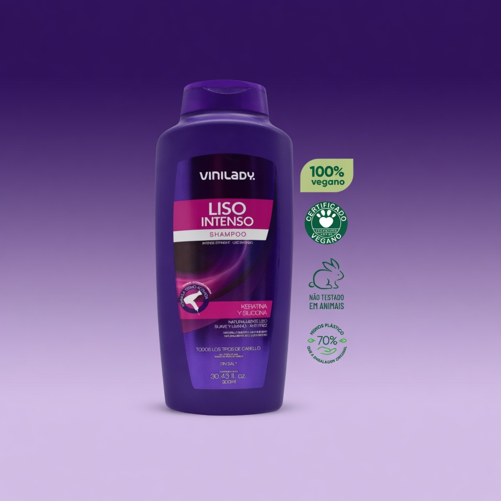 SHAMPOO VINILADY LISO INTENSO 900ML