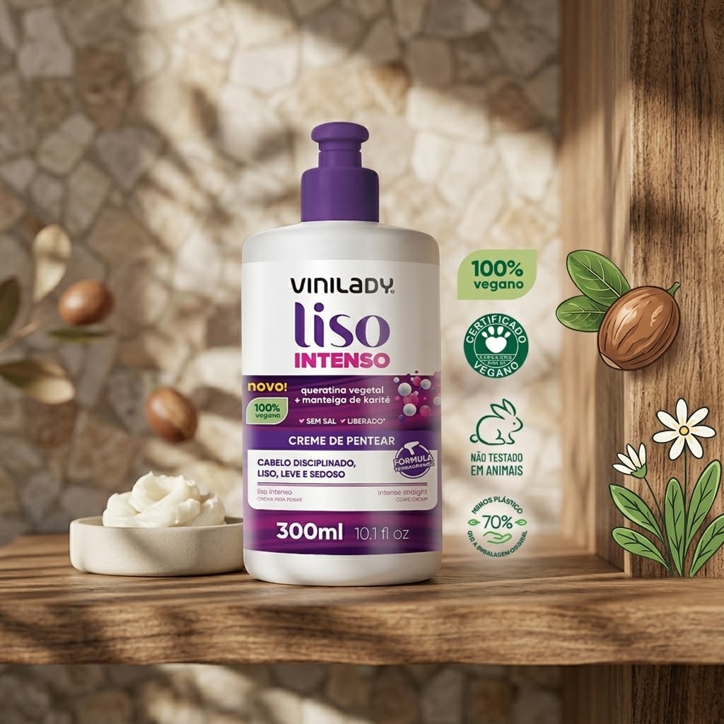 CREMA DE PEINAR VINILADY LISO INTENSO 300ML