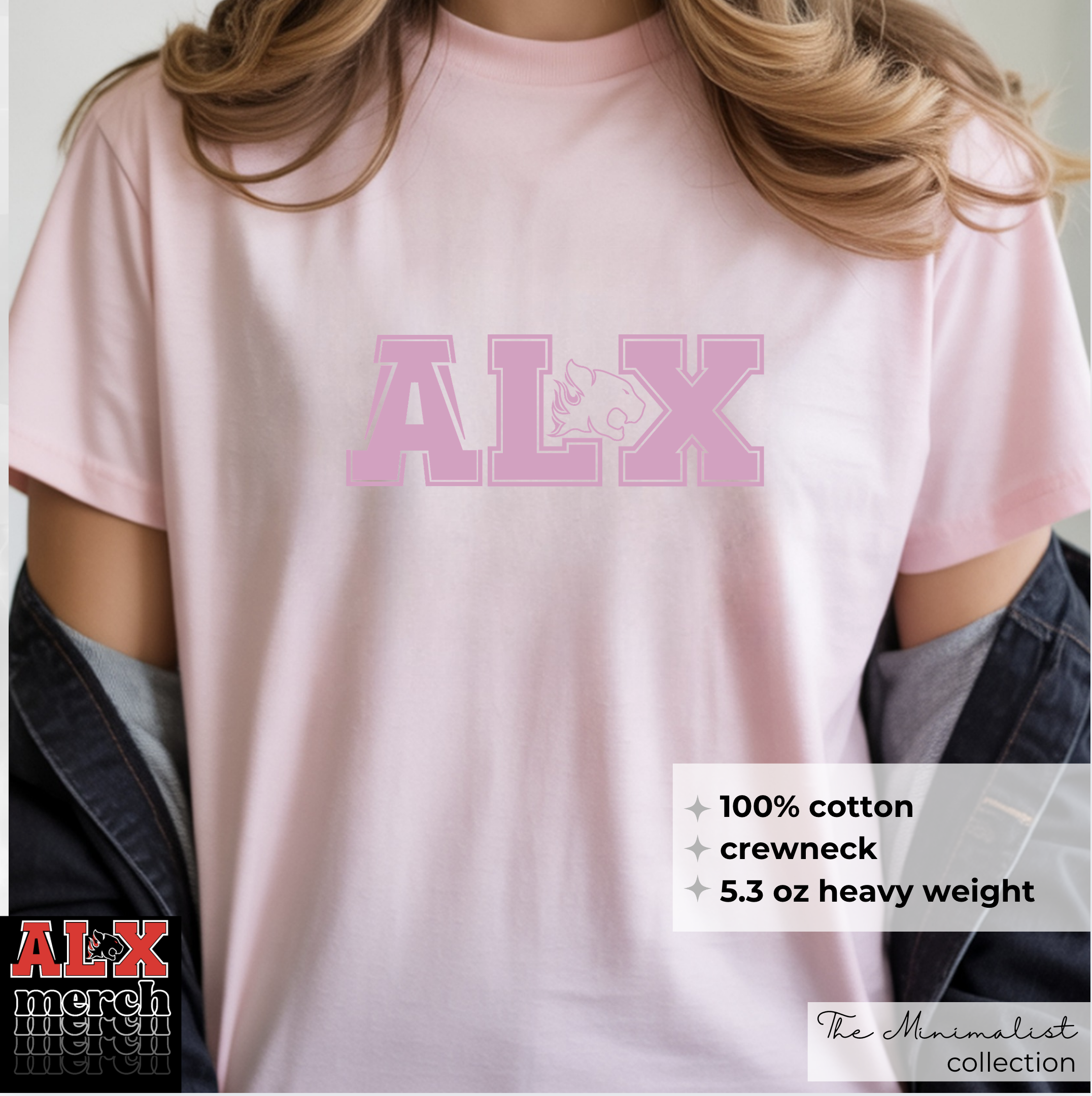 ALX minimalist pink tee
