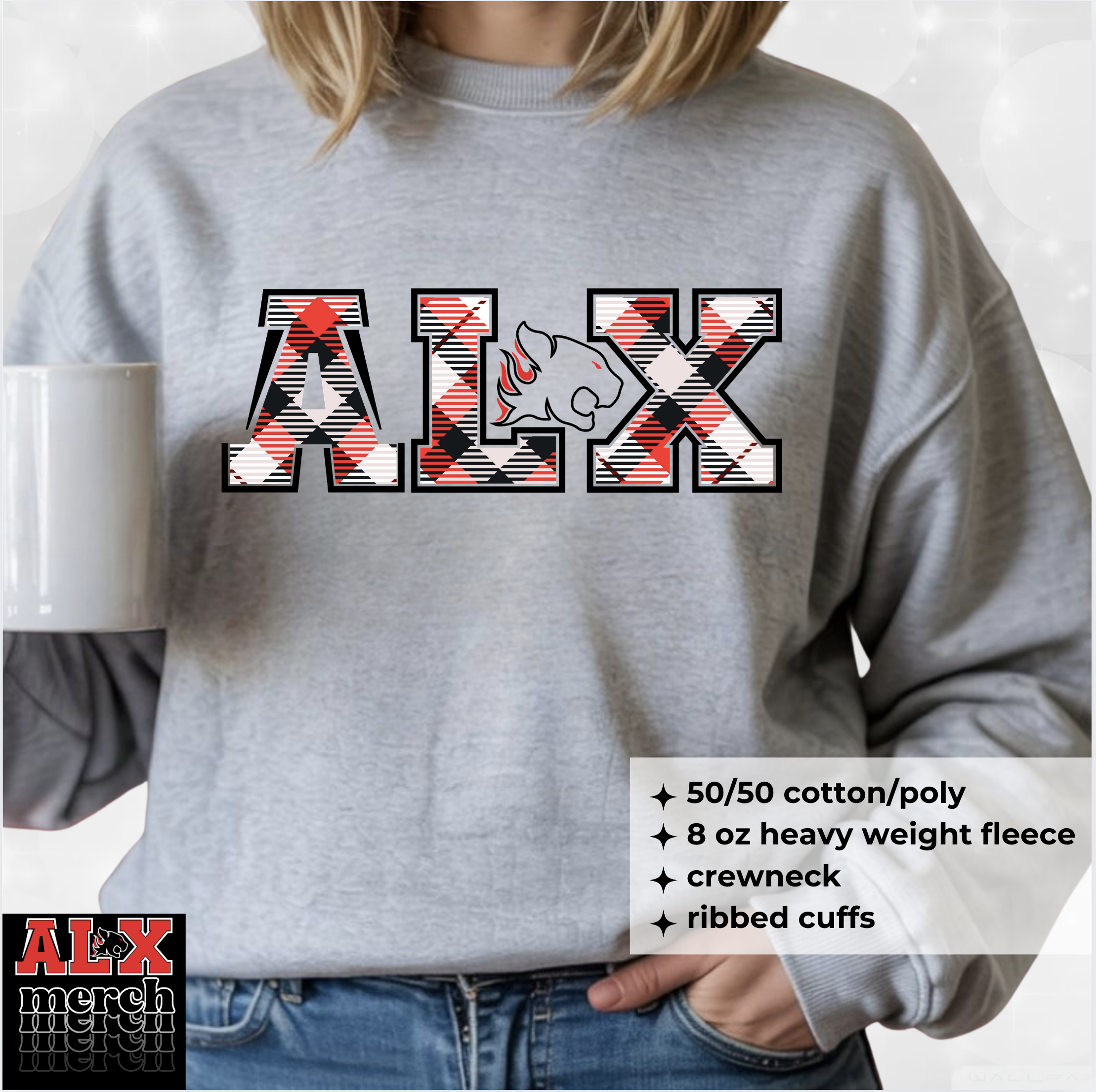 ALX plaid sweatshirt