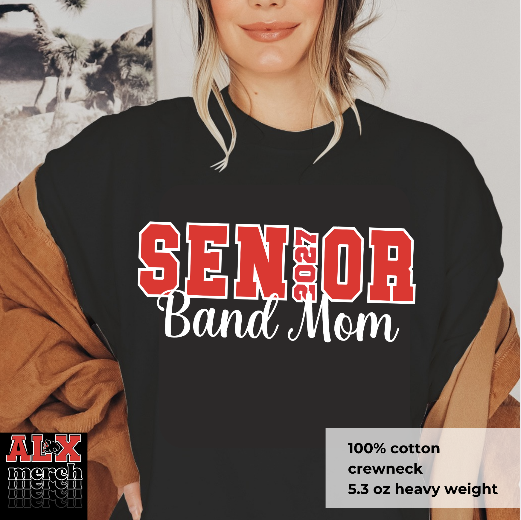 Senior band Mom tee