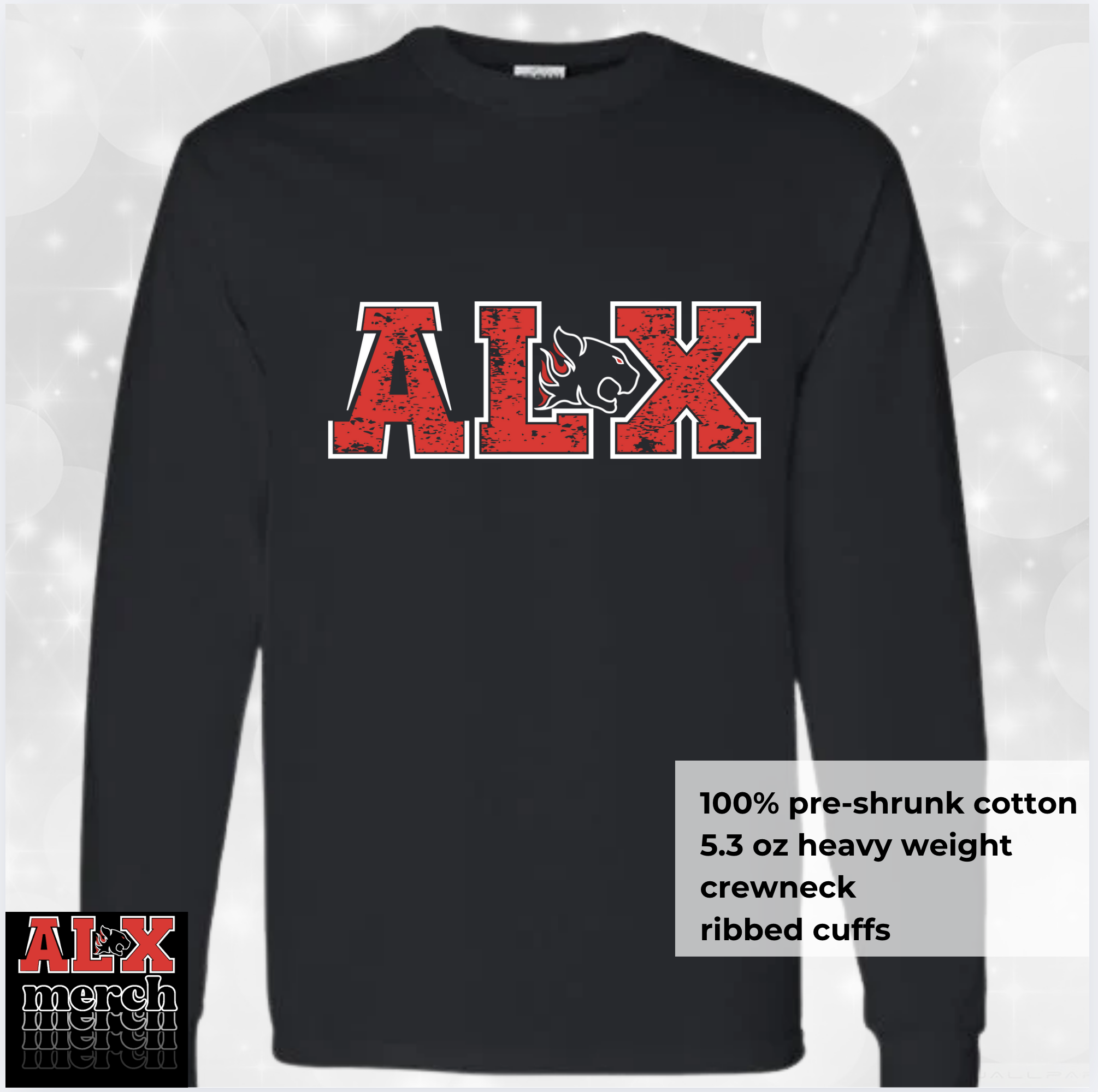 ALX duo logo LS tee