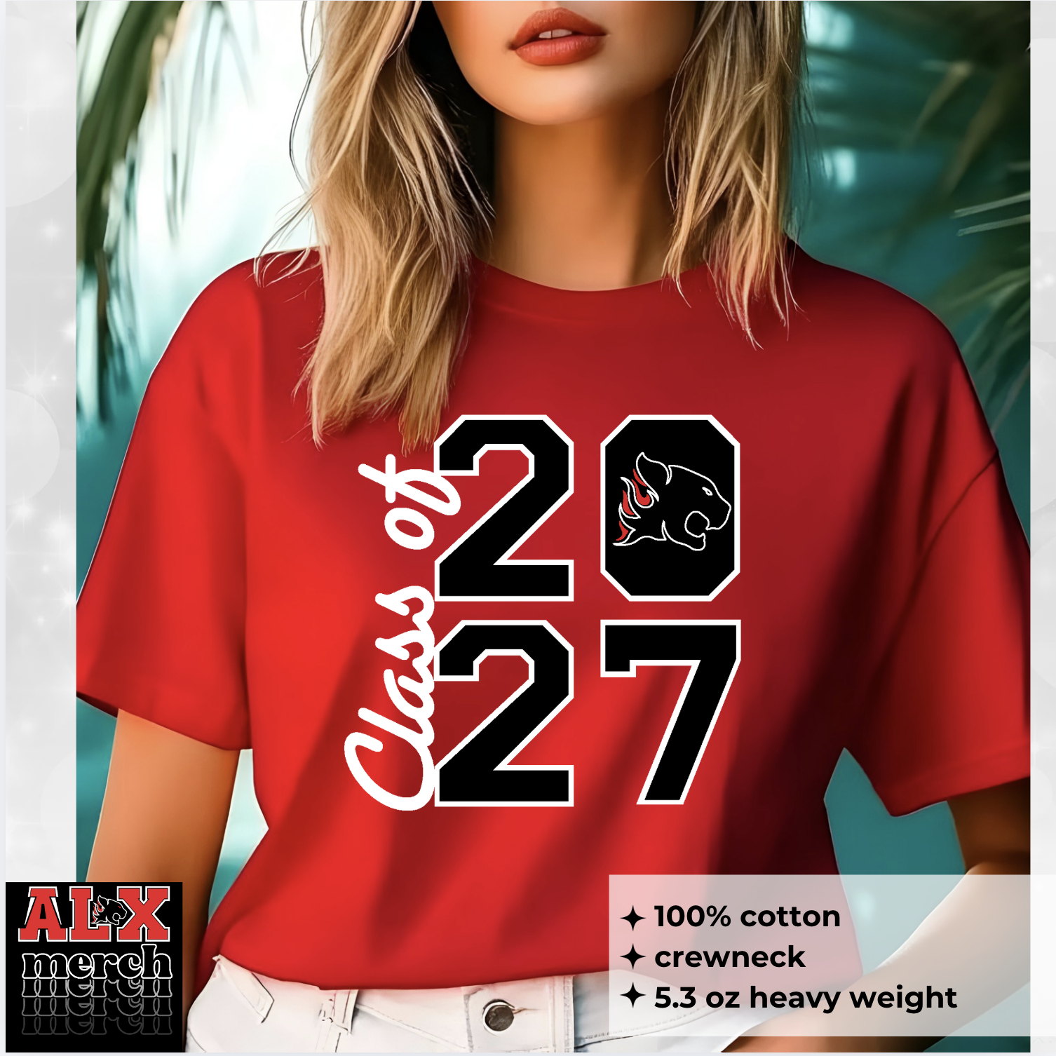 Senior stacked year tee