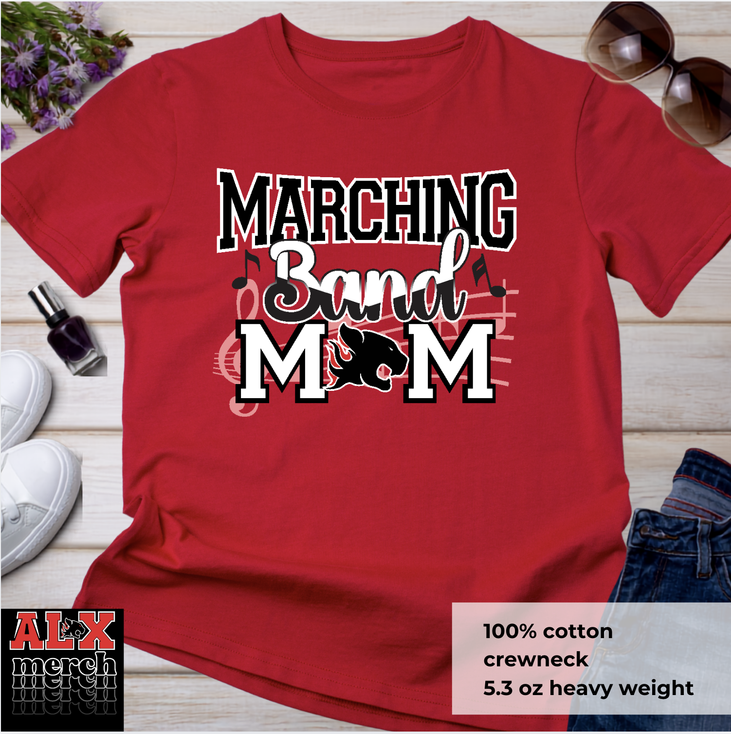 Marching band Mom tee