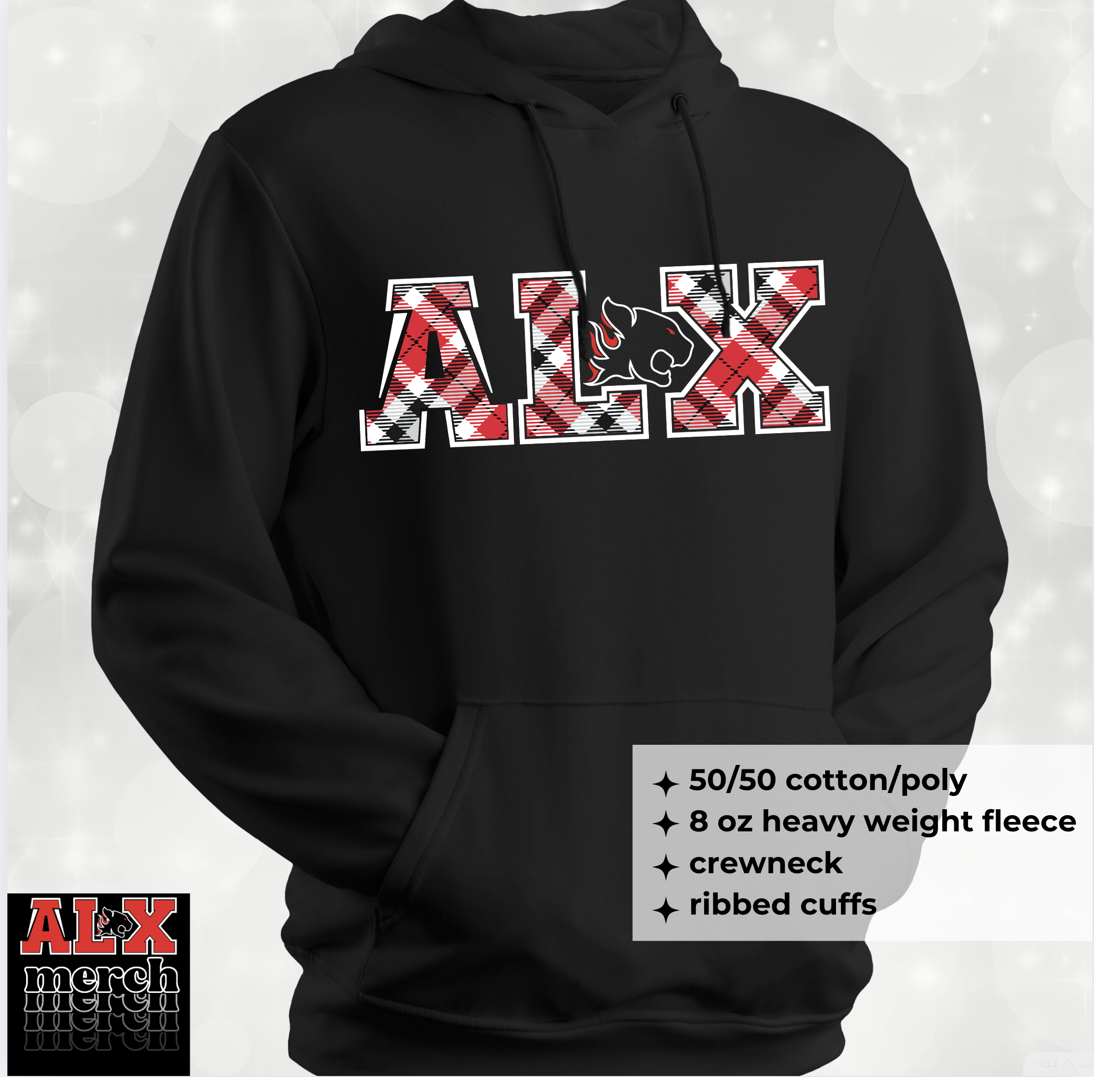 ALX plaid hoodie