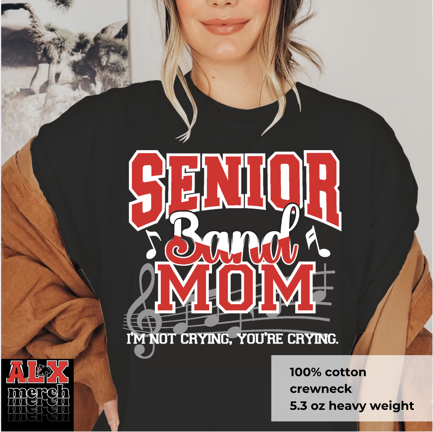Senior band Mom tee