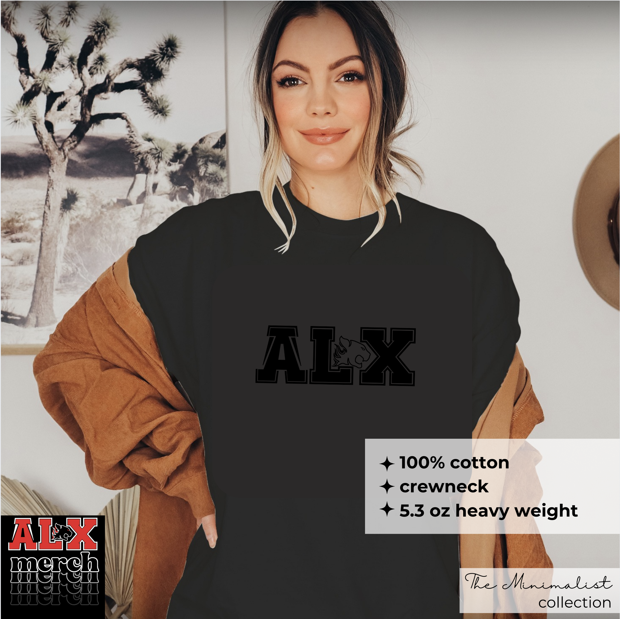 ALX minimalist black tee