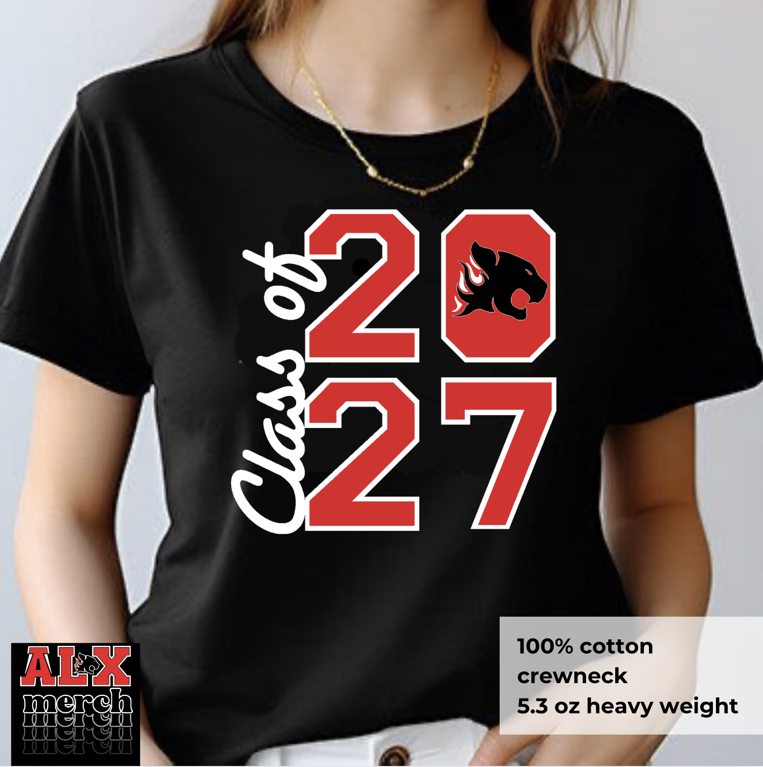 Senior stacked year tee