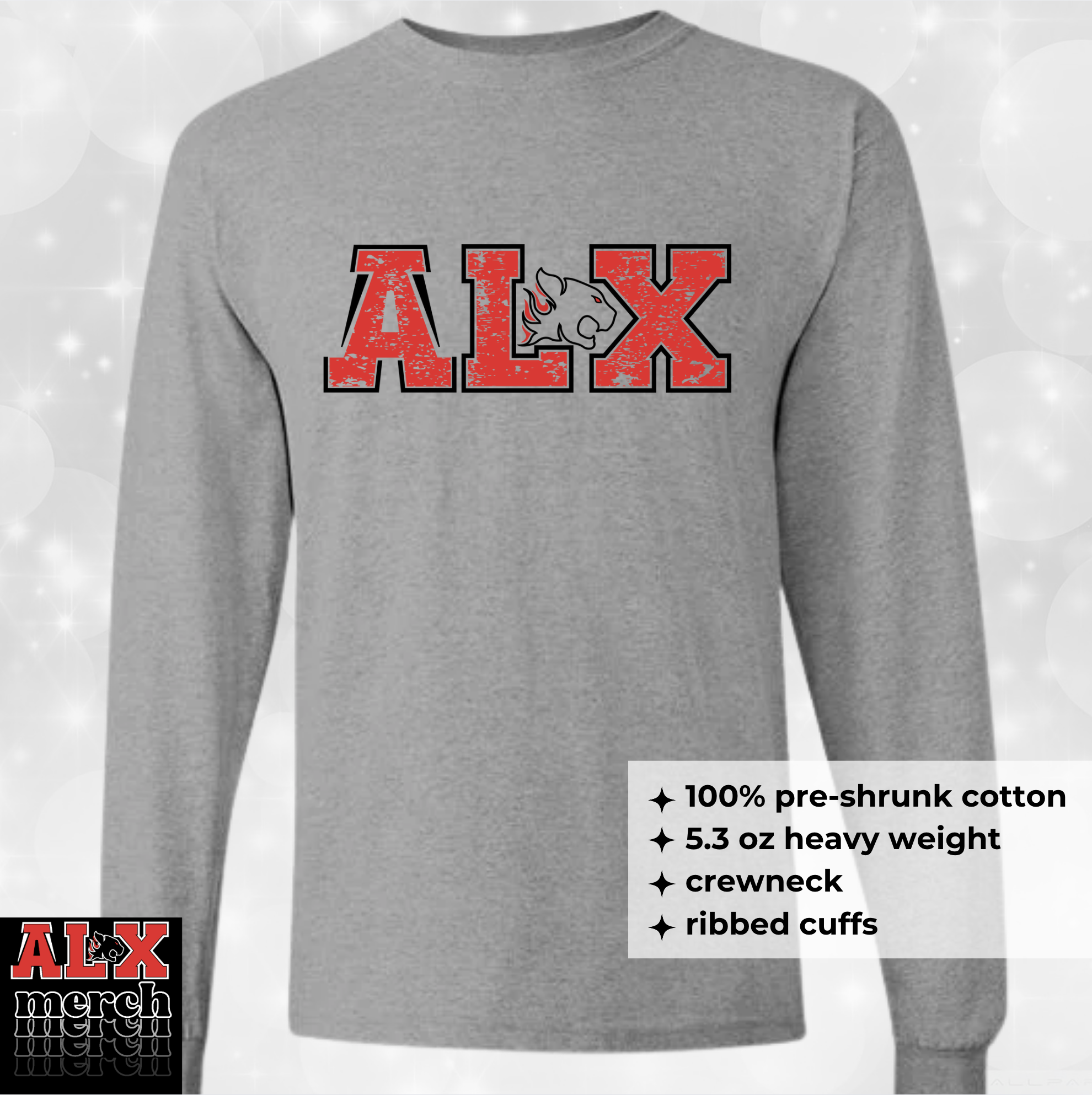ALX duo logo LS tee