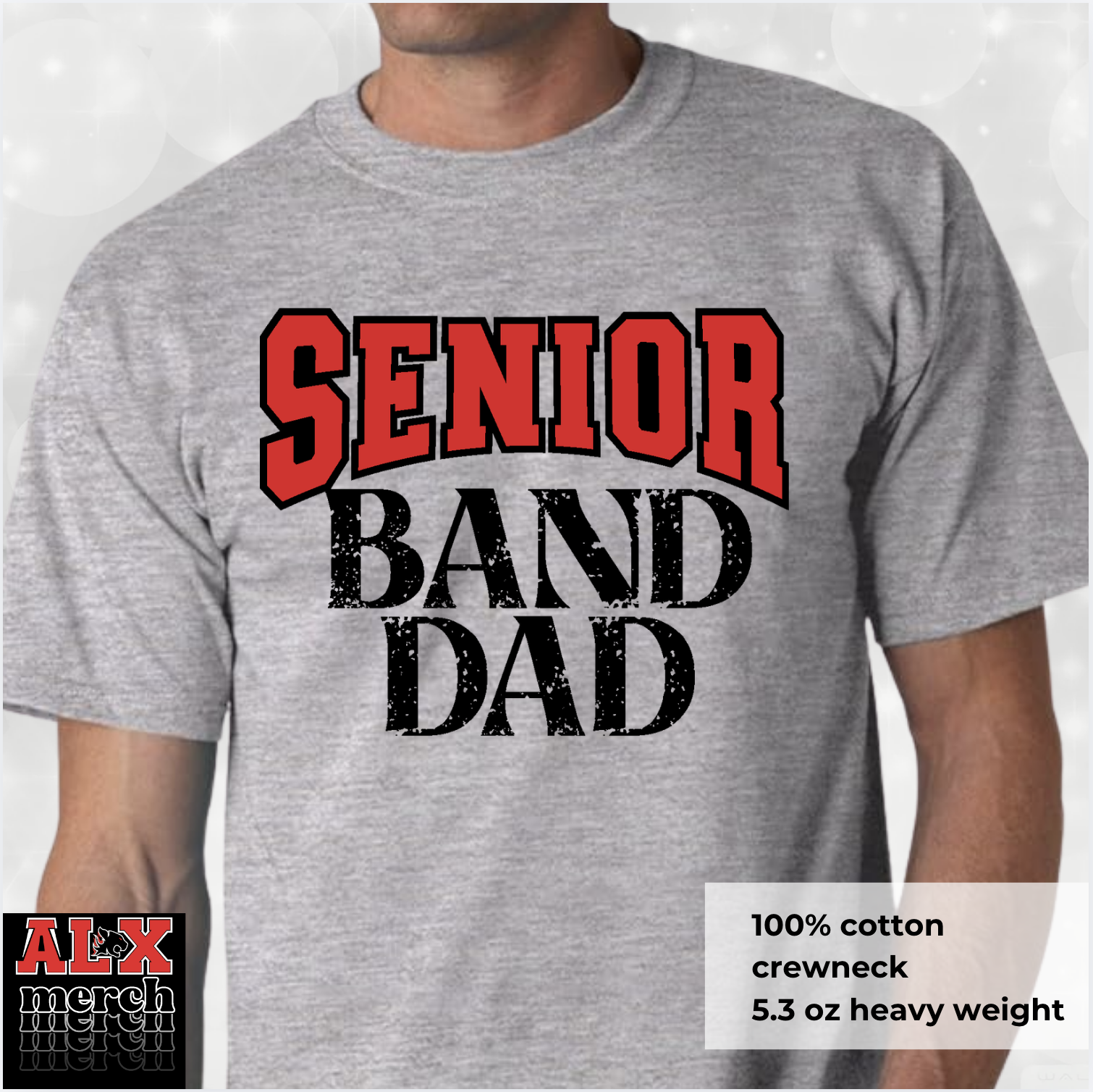 Senior band Dad tee