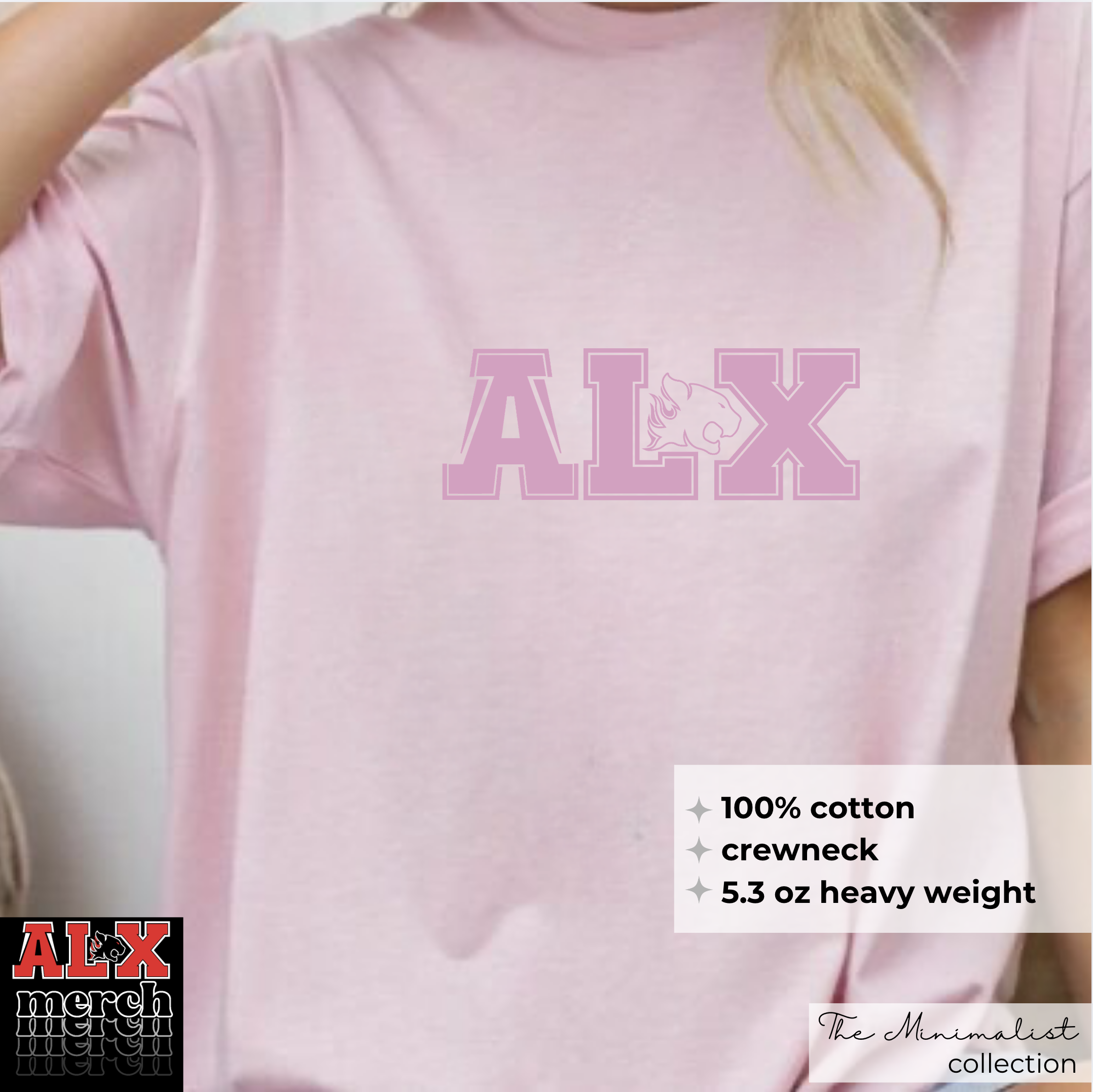 ALX minimalist pink tee