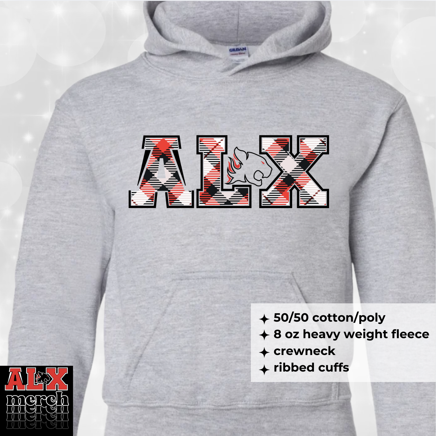 ALX plaid hoodie