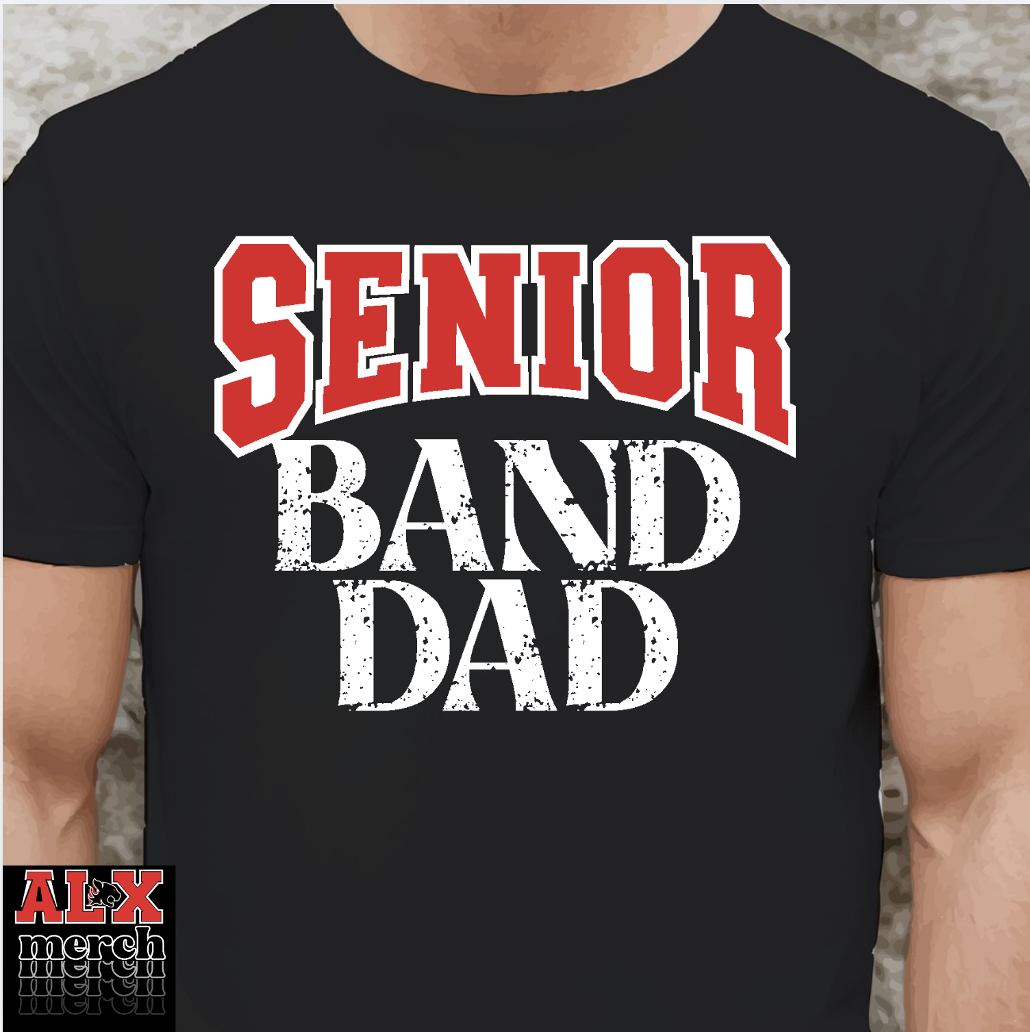 Senior band Dad tee