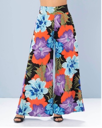 Wide Leg Floral Palazzo Pants