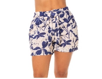 Floral Print Tie-Waist Shorts
