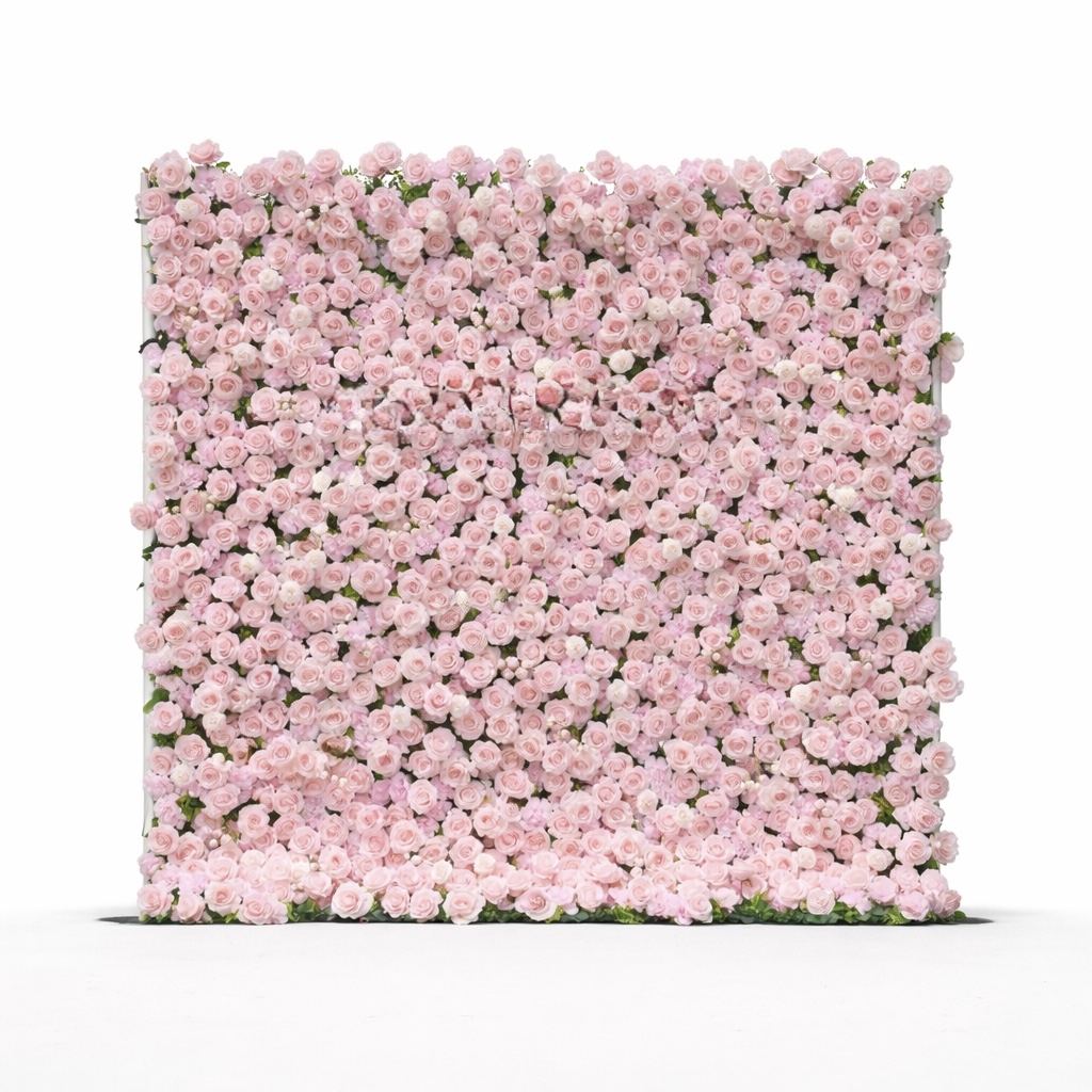 Blush Floral Wall Backdrop Rental
