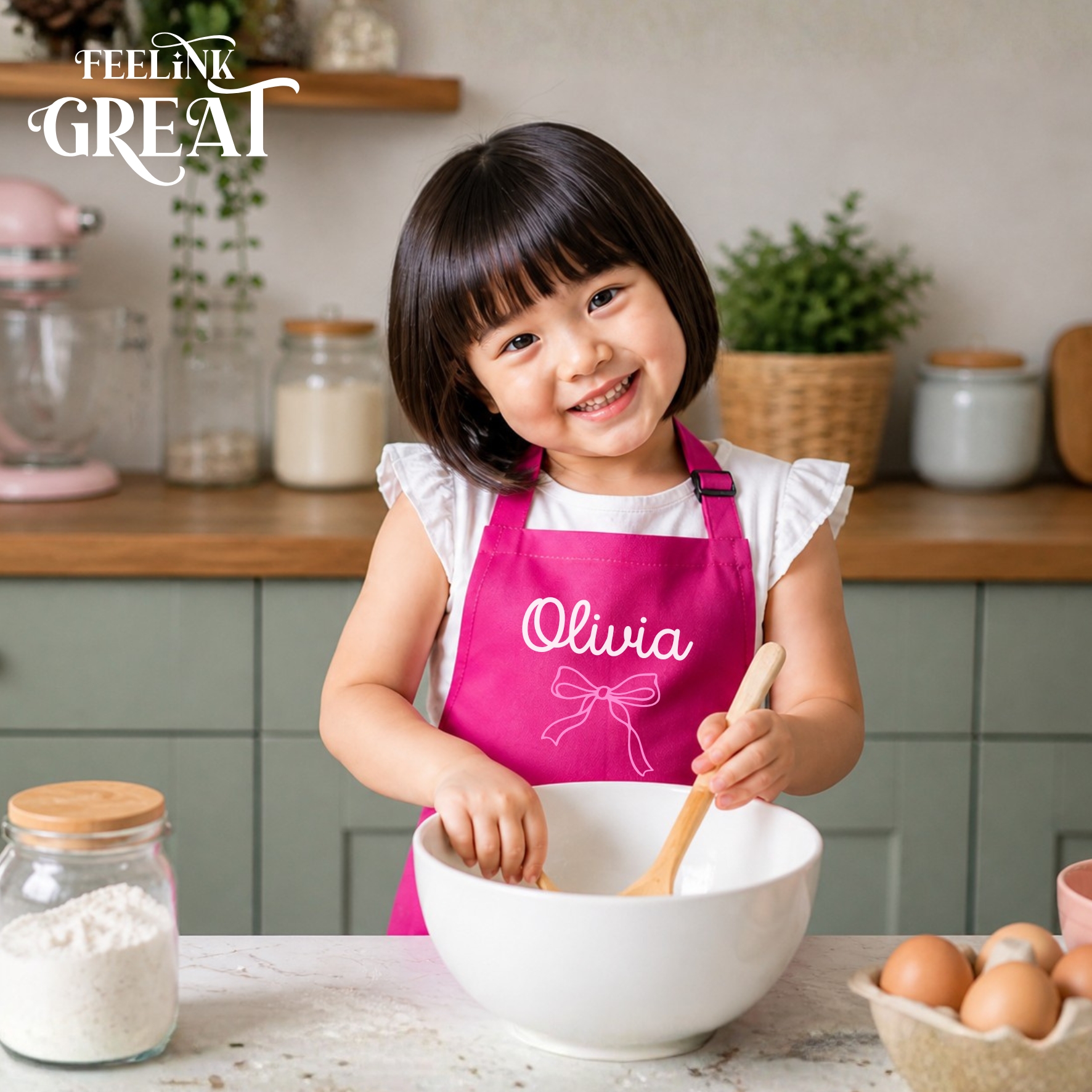 "Name" Kids Chef Apron