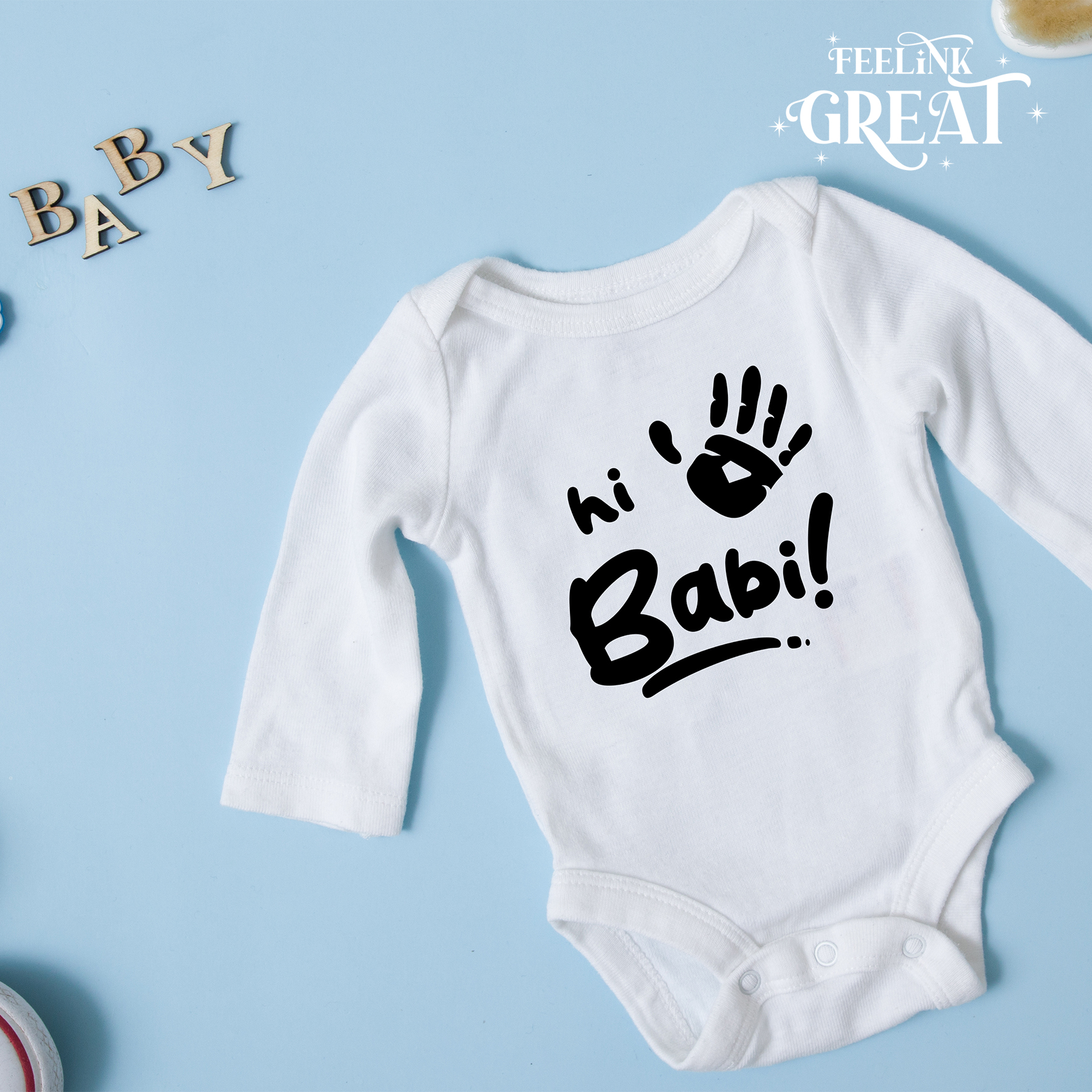 Hi Daddy! Personalized Baby Bodysuit