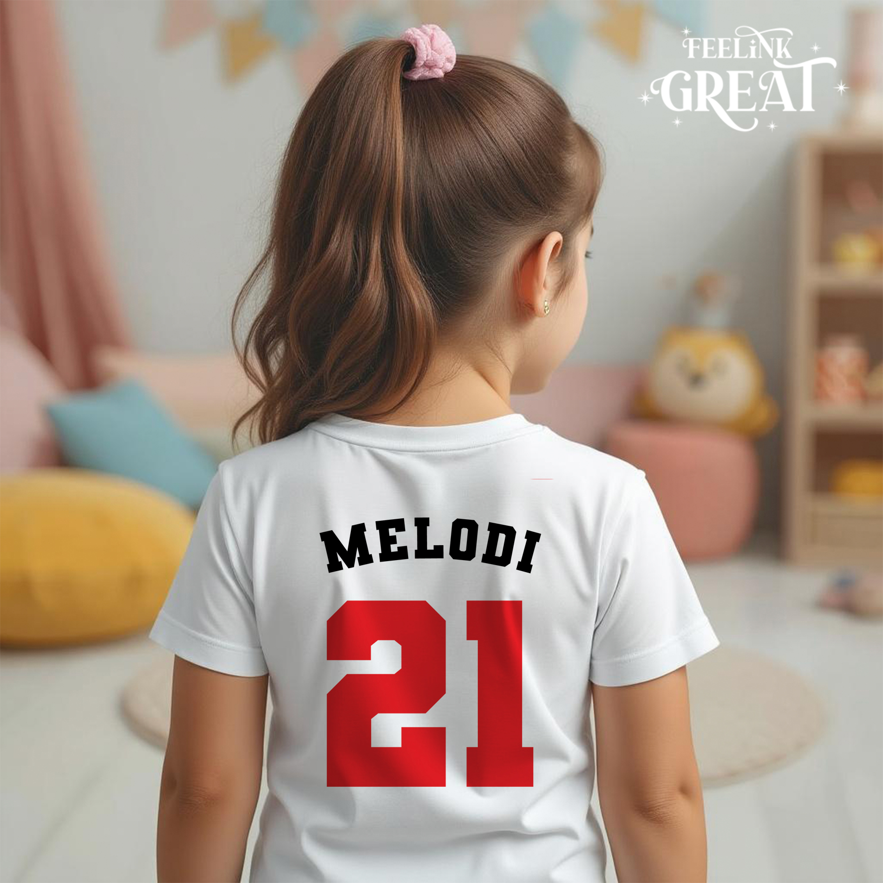 Personalised Albanian Name Number - Kids