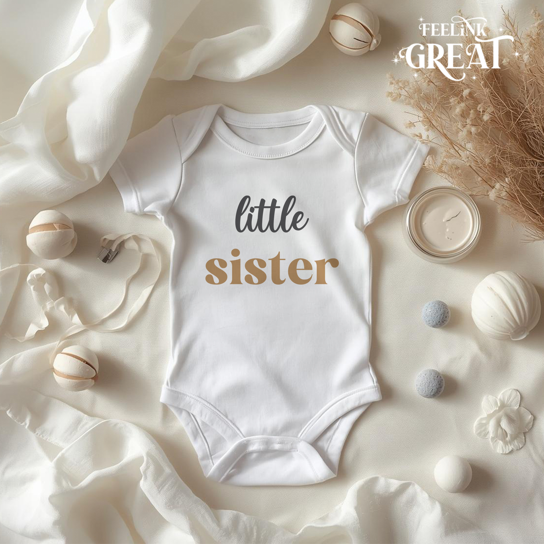 Little Sister Baby Bodysuit