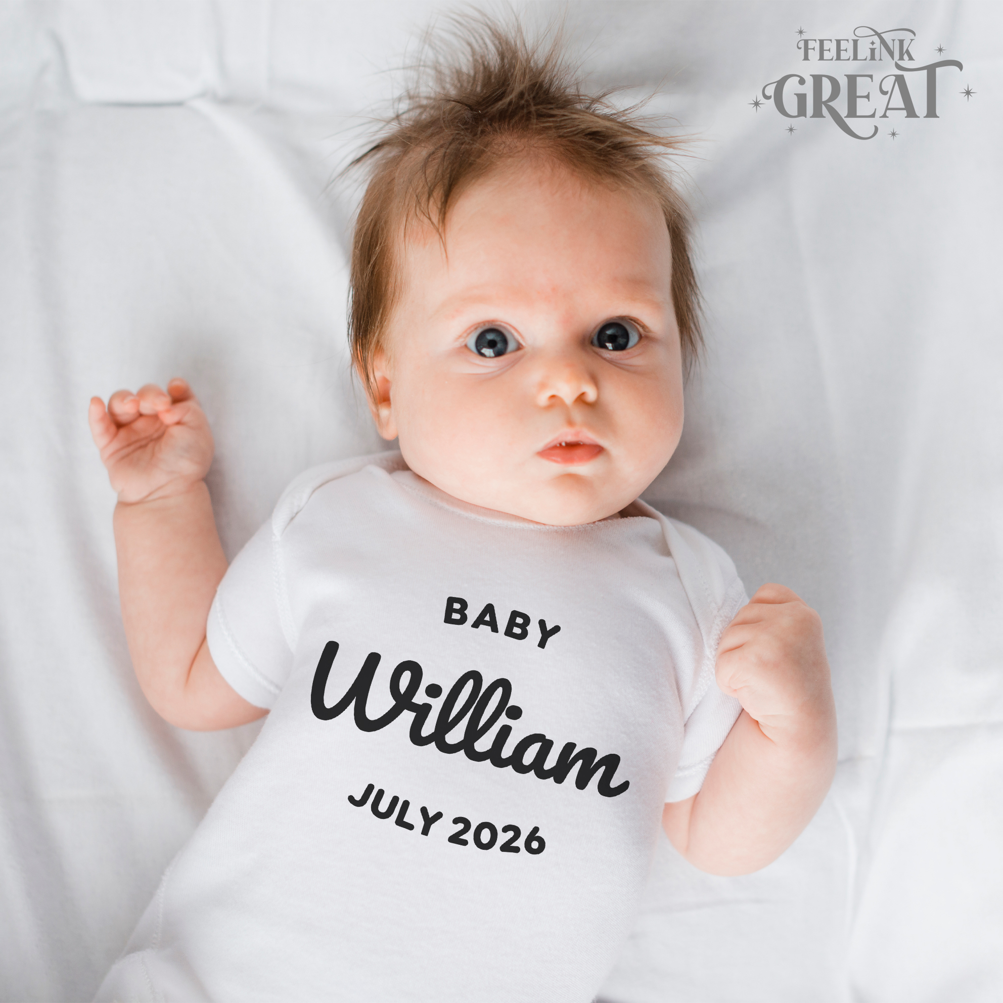 Personalised Pregnancy Announcement Baby Bodysuit