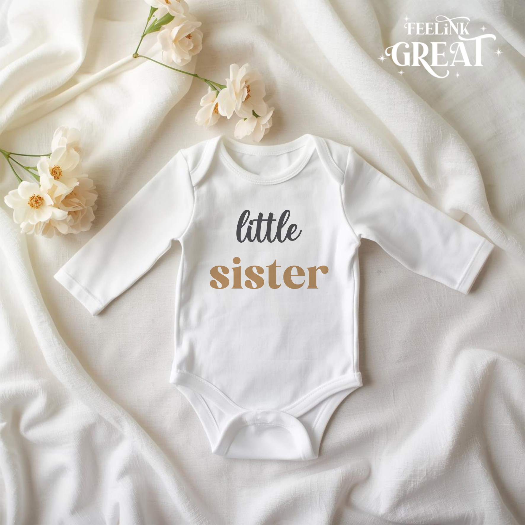 Little Sister Baby Bodysuit